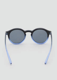 Semi-transparent frame sunglasses — Navy 3
