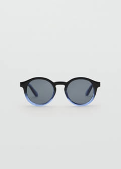 Semi-transparent frame sunglasses — Navy 1