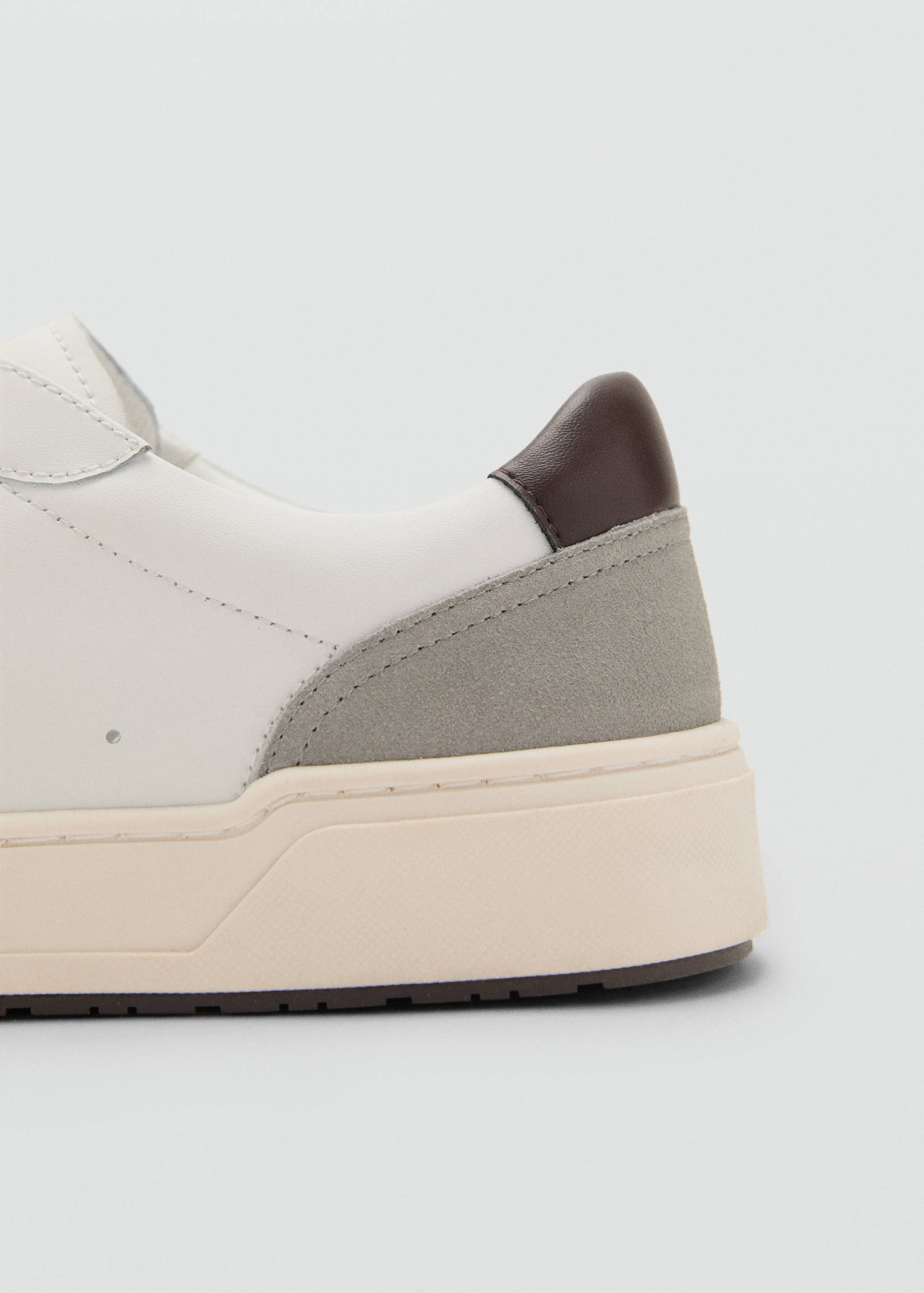 Combined leather trainers - Details of the article 2