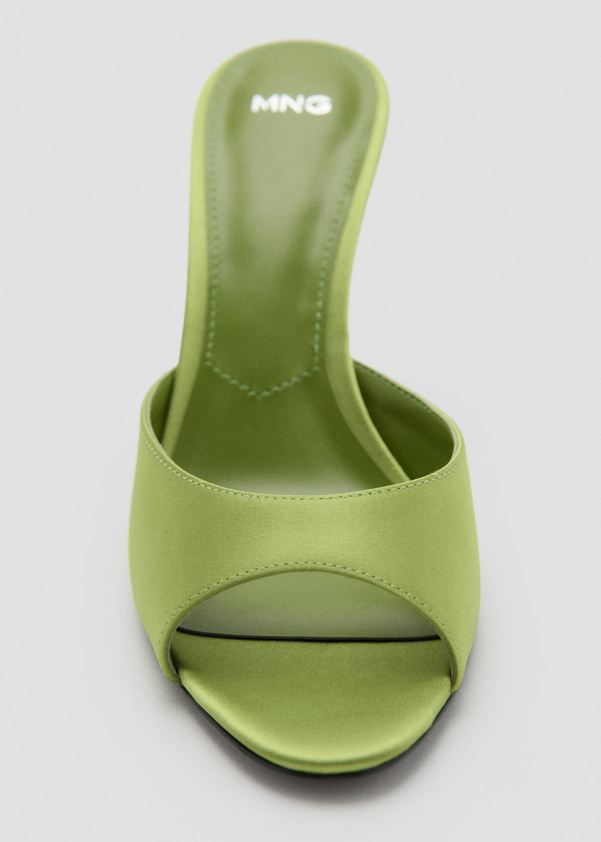 缎面高跟凉鞋 - null