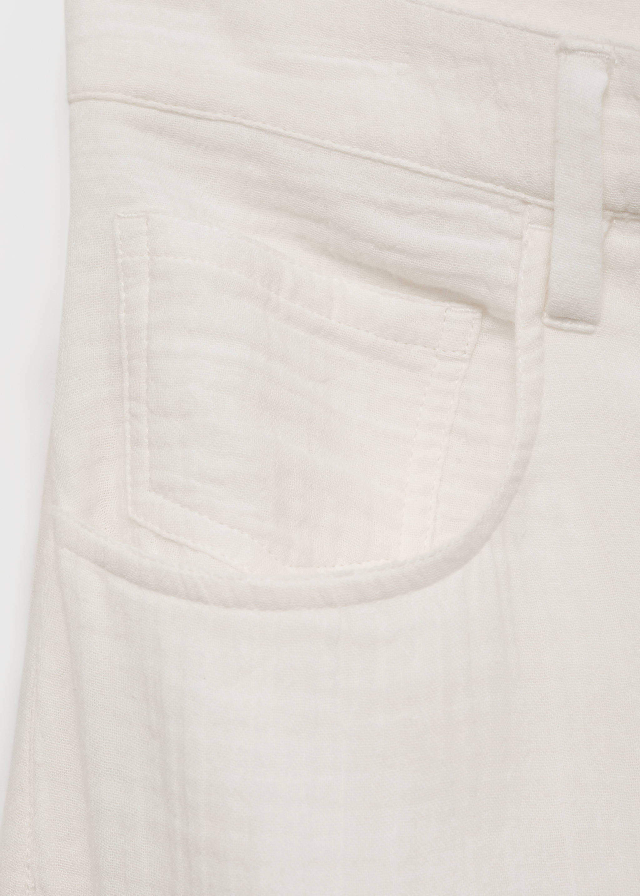 Straight-fit cotton trousers - Details of the article 0