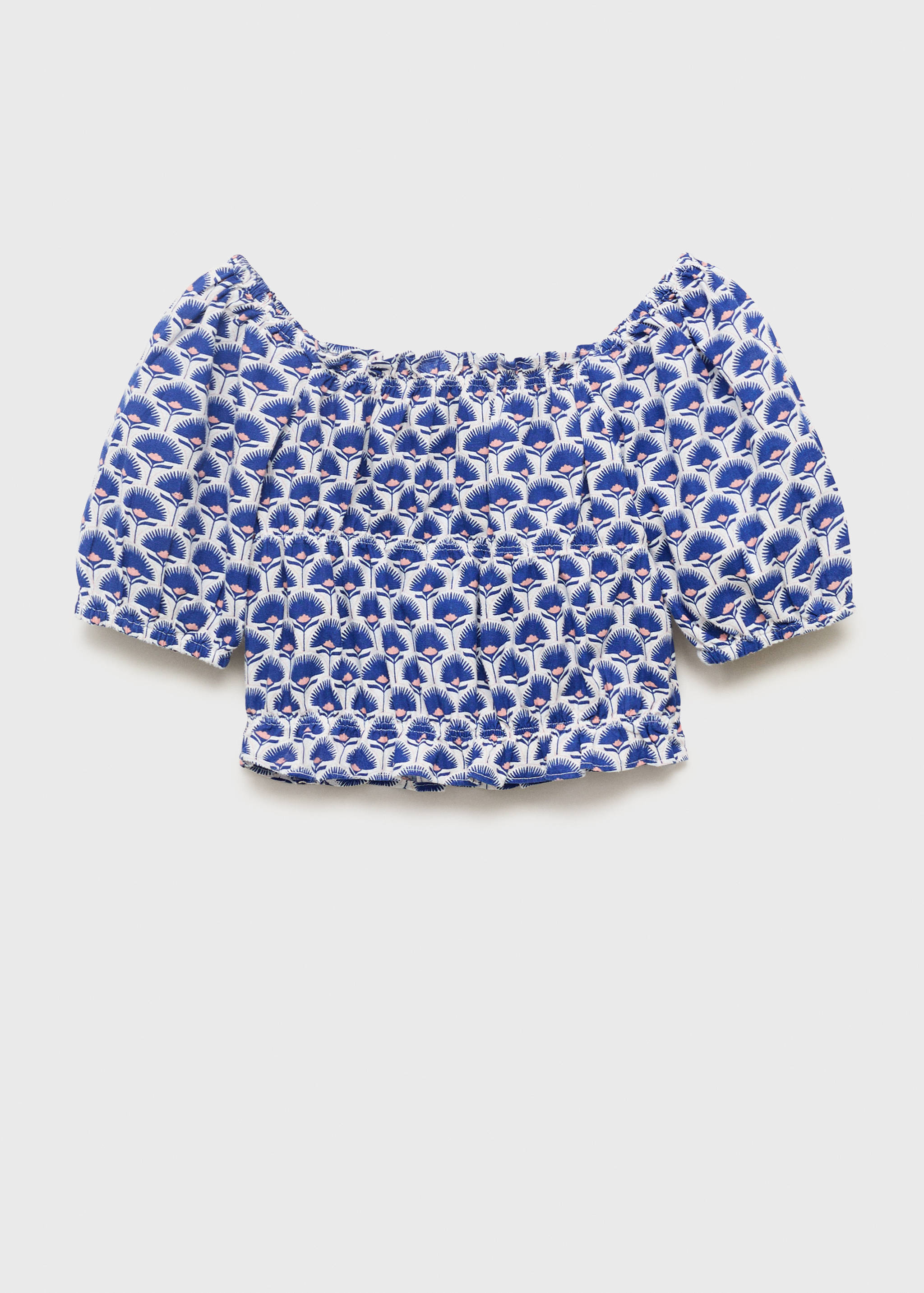 Printed linen blouse - Reverse of the article