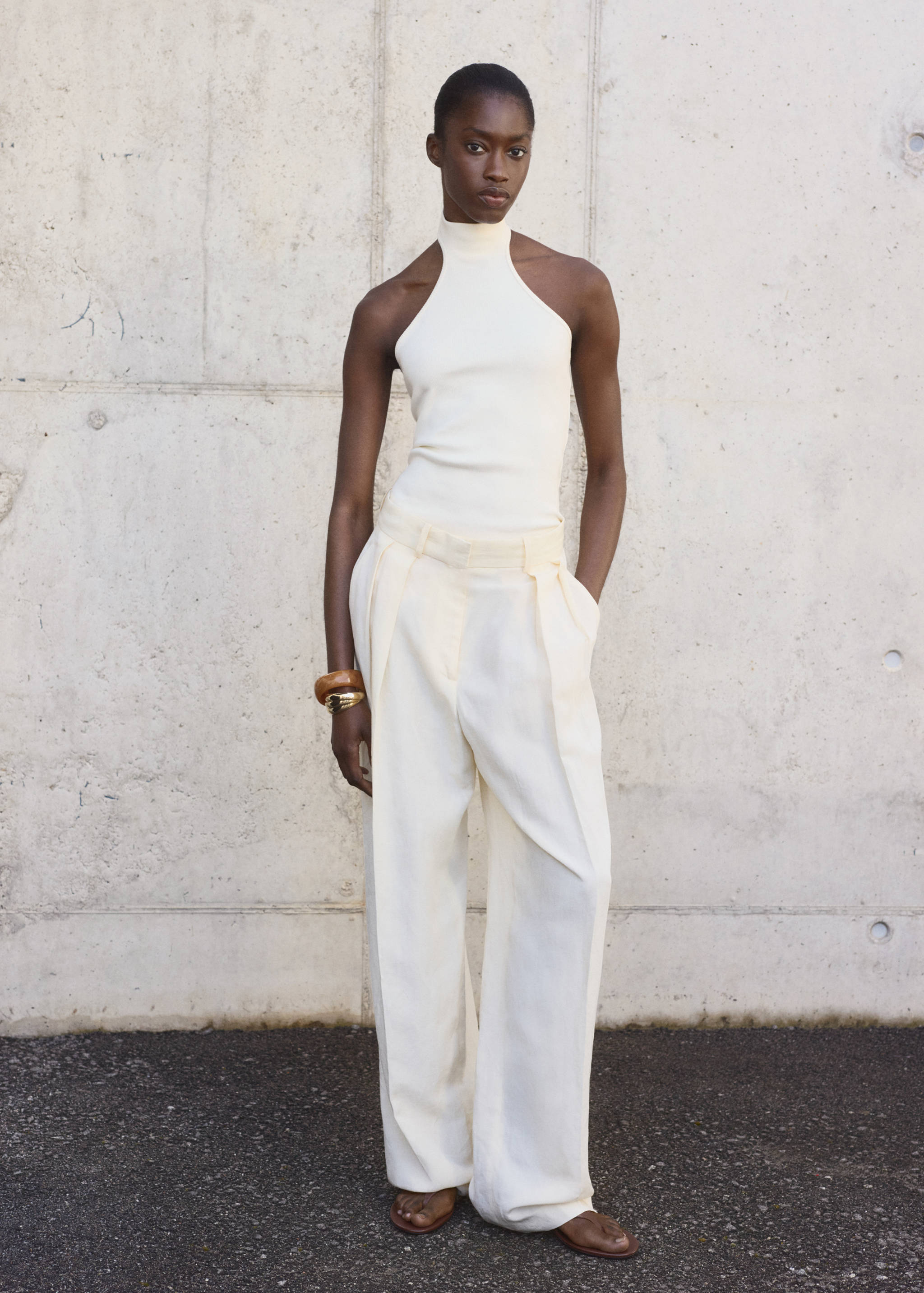 Knit halter top - General plane