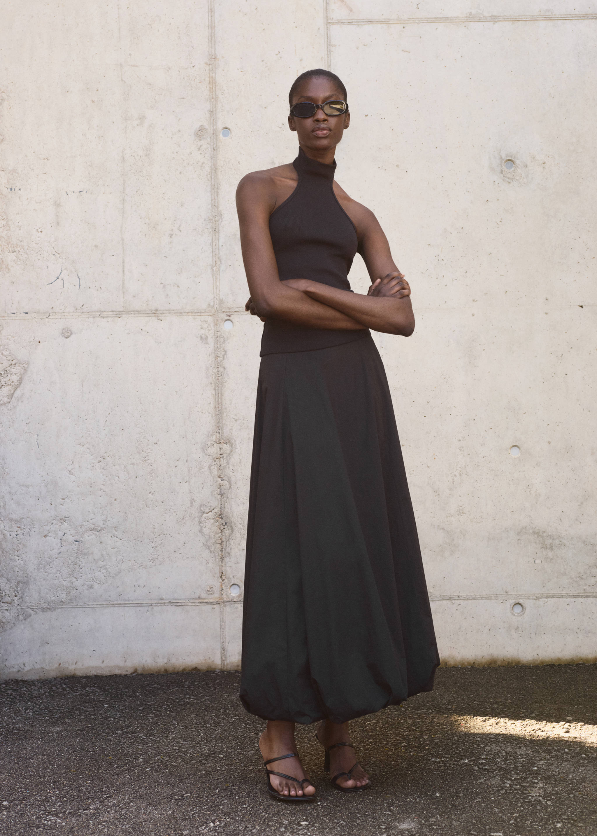 Knit halter top - General plane