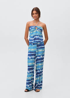 Top with tie-dye print — Blue 3