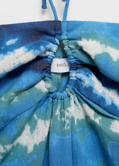 Top with tie-dye print — Blue 6