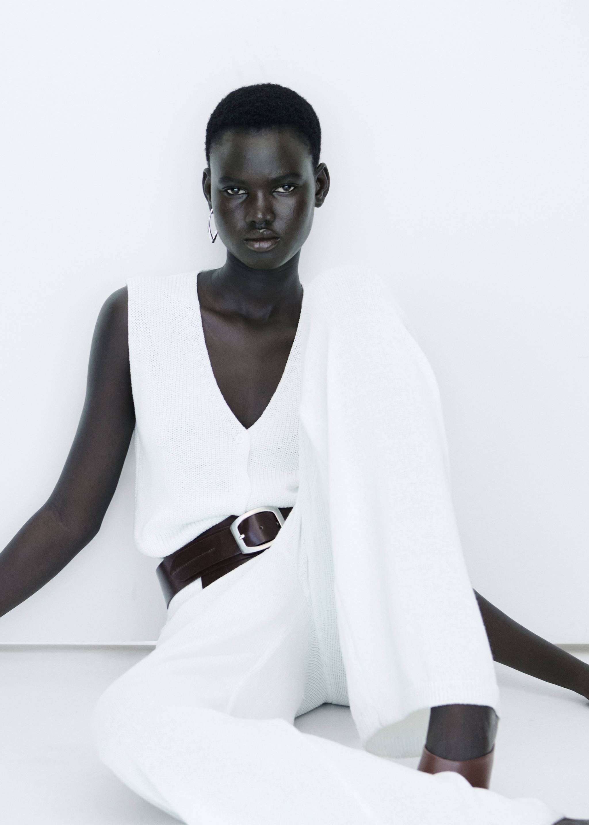 Vestă din tricot ajurată - Detaliu al articolului 7