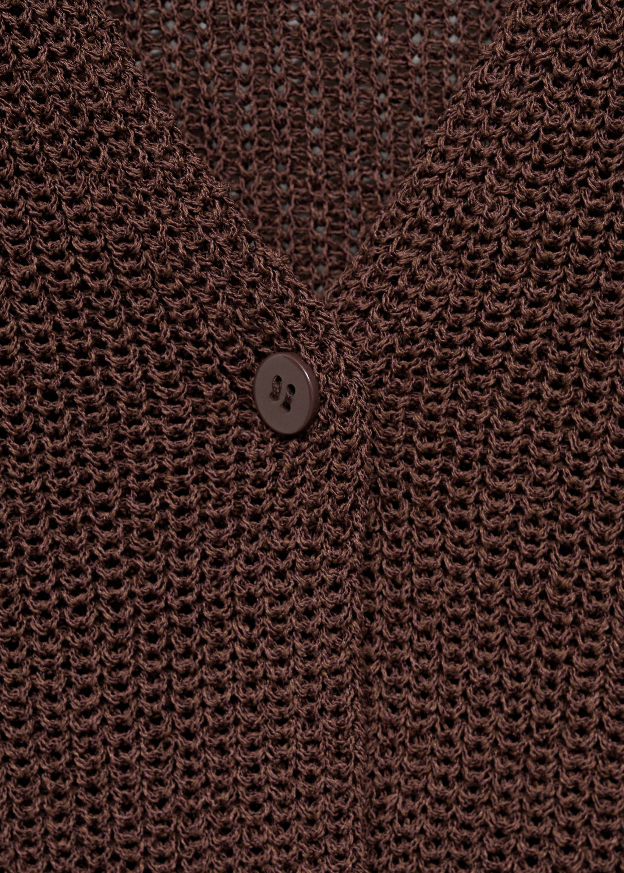 Knitted vest with lace pattern - Details of the article 8