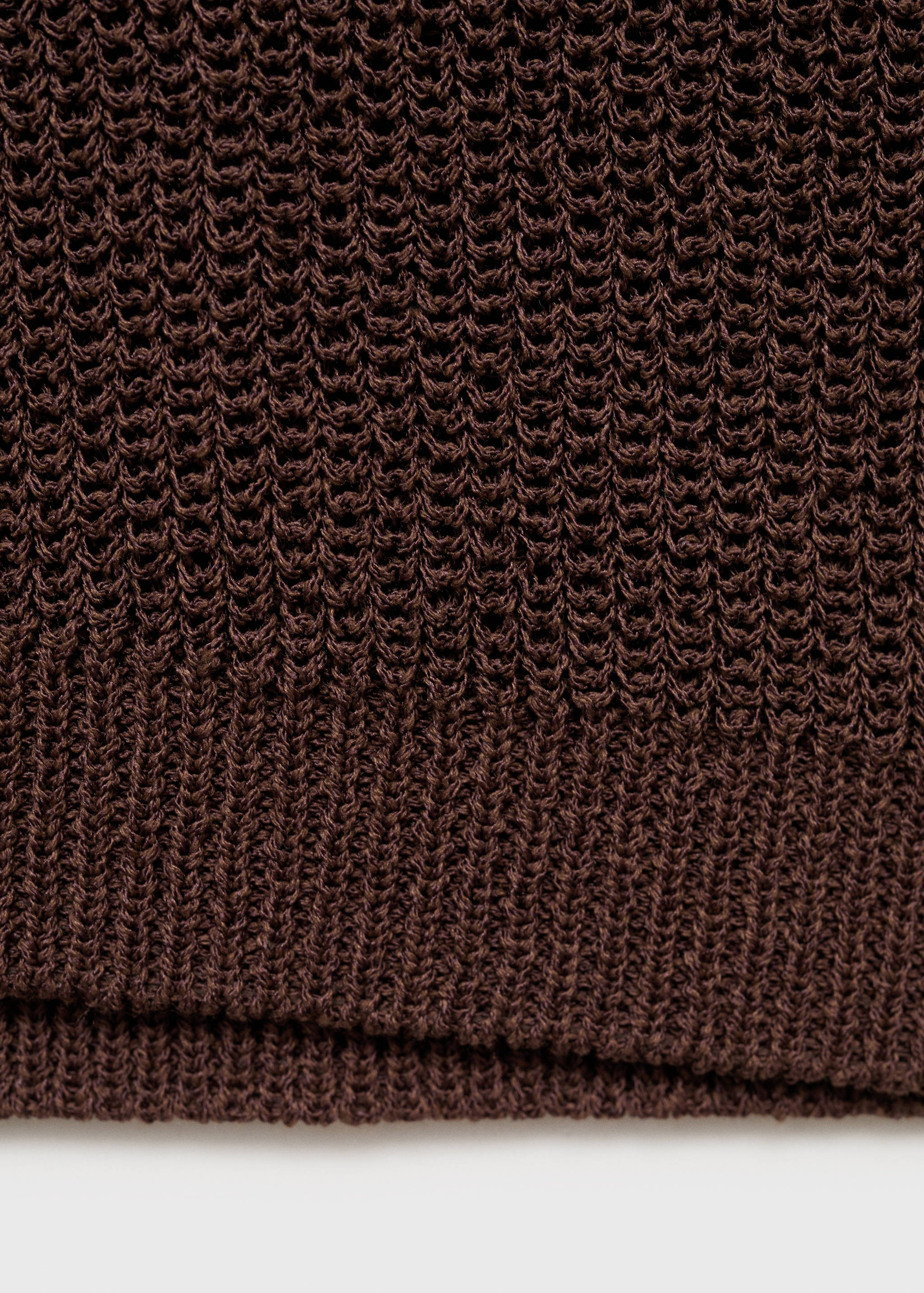 Knitted vest with lace pattern - Details of the article 0