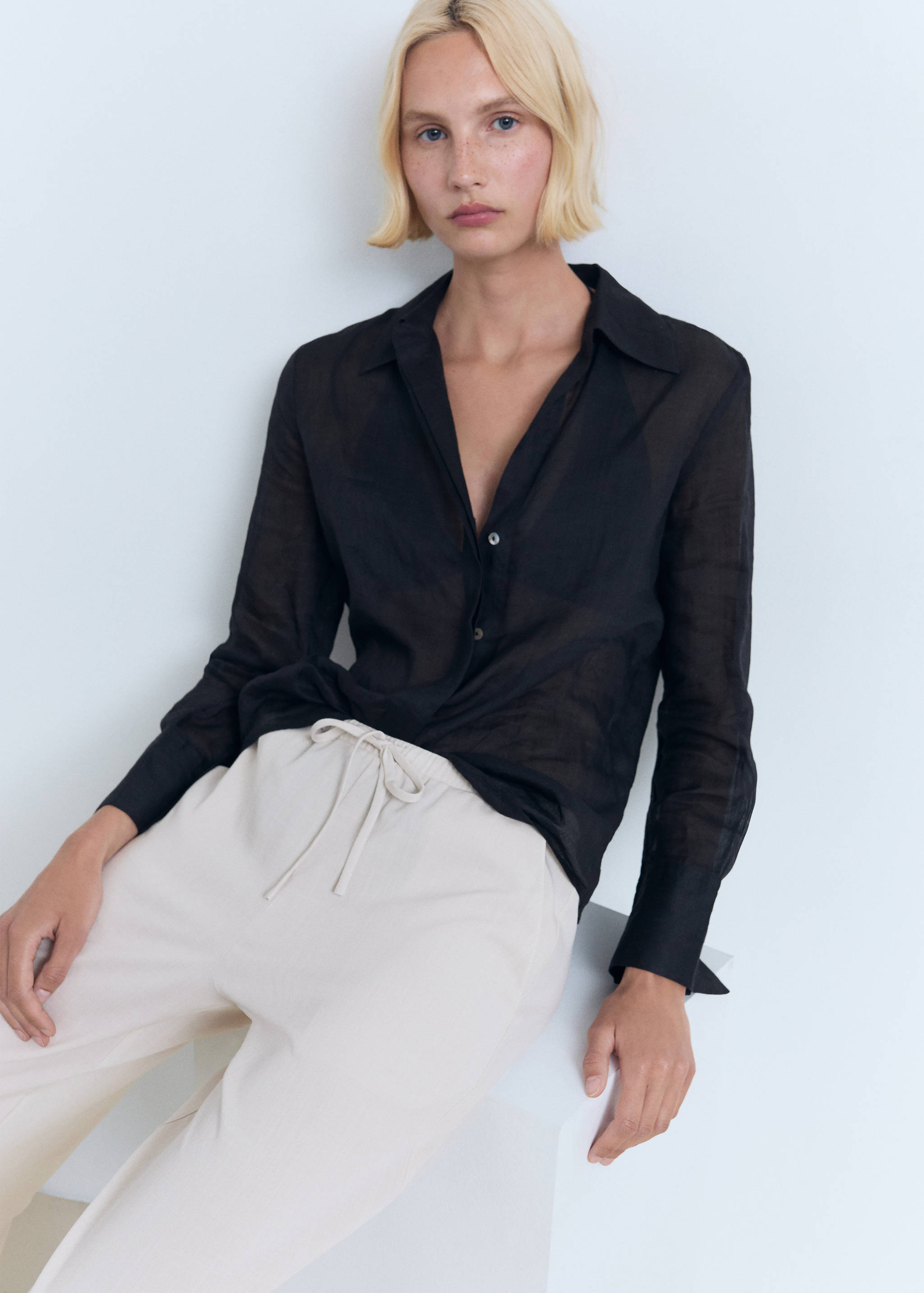 Прямые брюки со шнурком - Деталь изделия 6