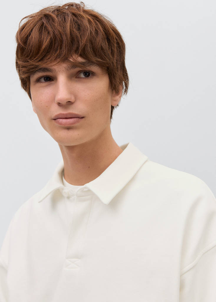 Polo-neck sweatshirt — Off White