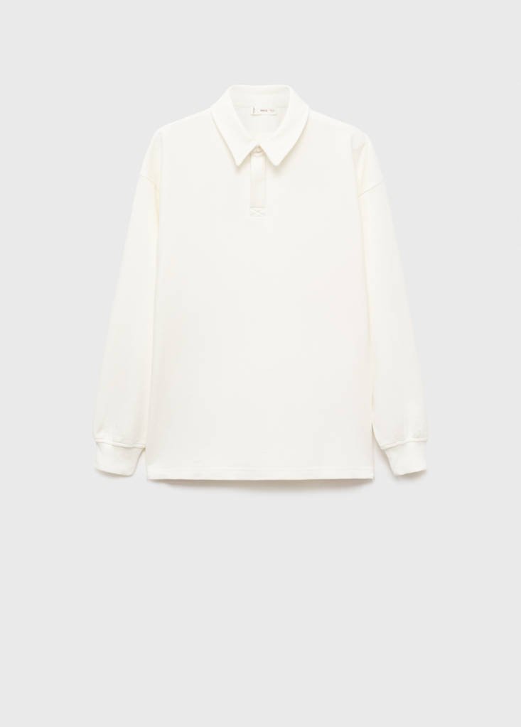 Polo-neck sweatshirt — Off White
