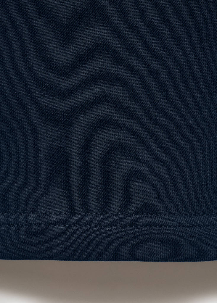 Polo-neck sweatshirt — Navy