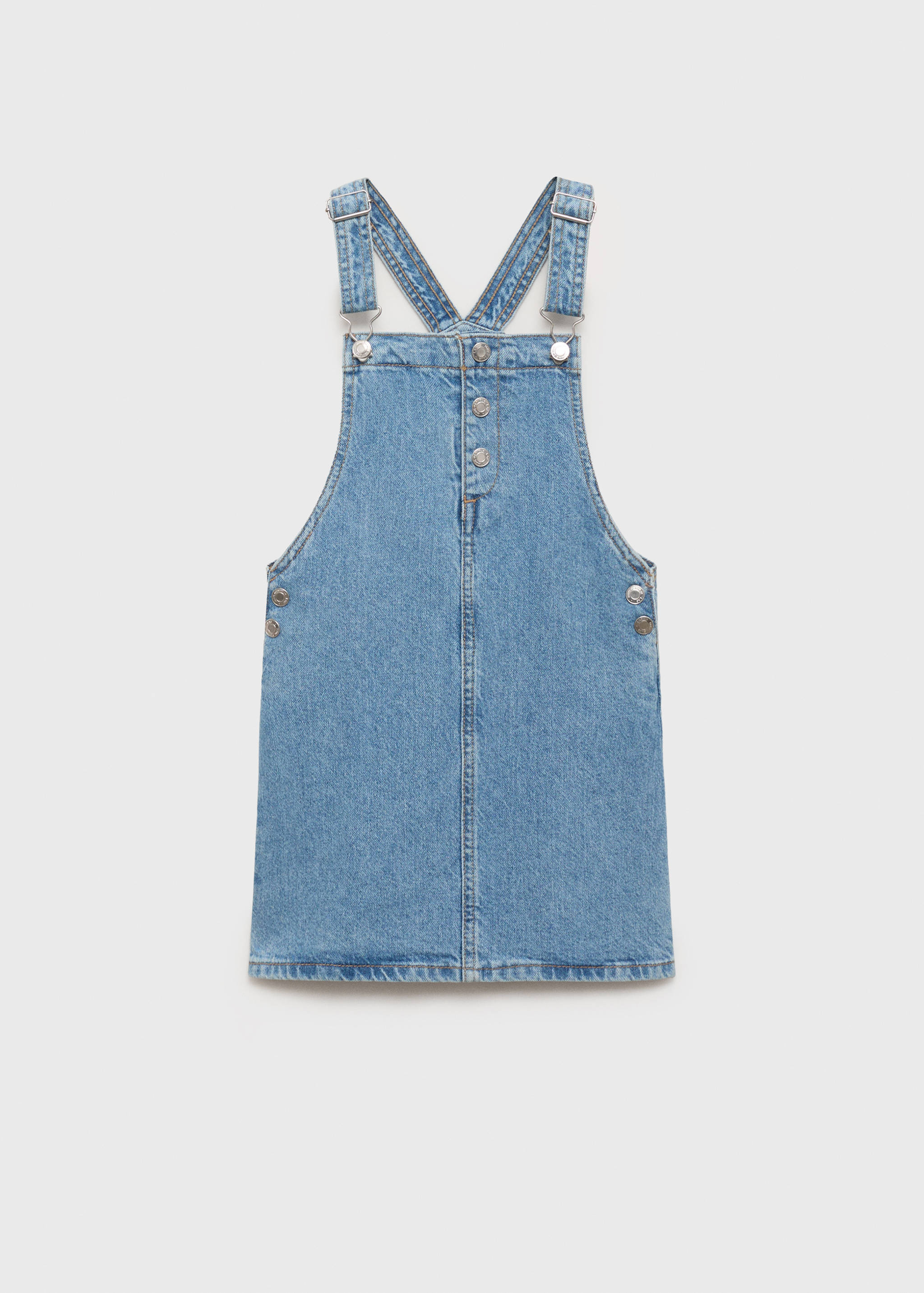 Short denim pinafore - Article without model