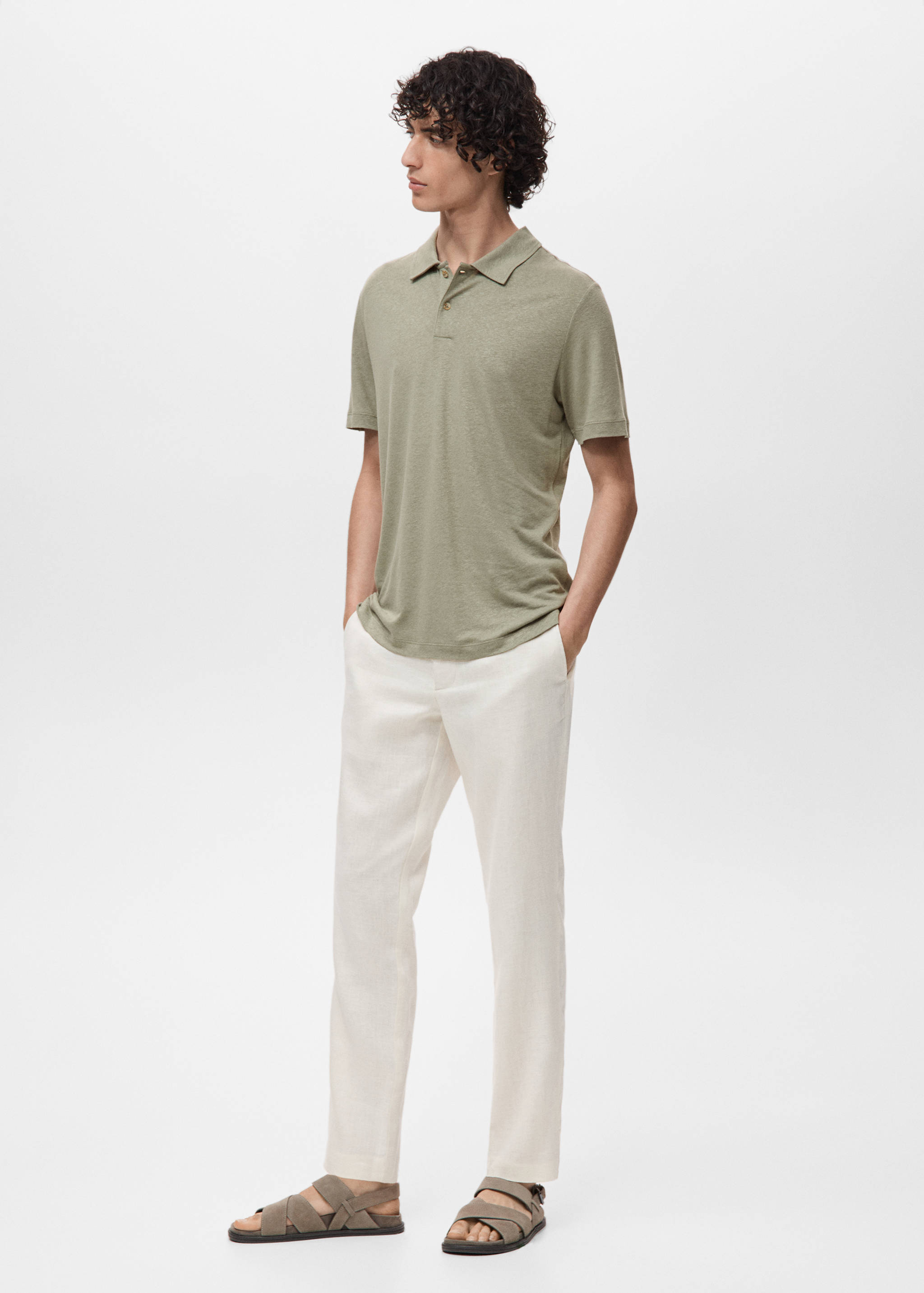 Polo lino slim fit - Detalle del artículo 2