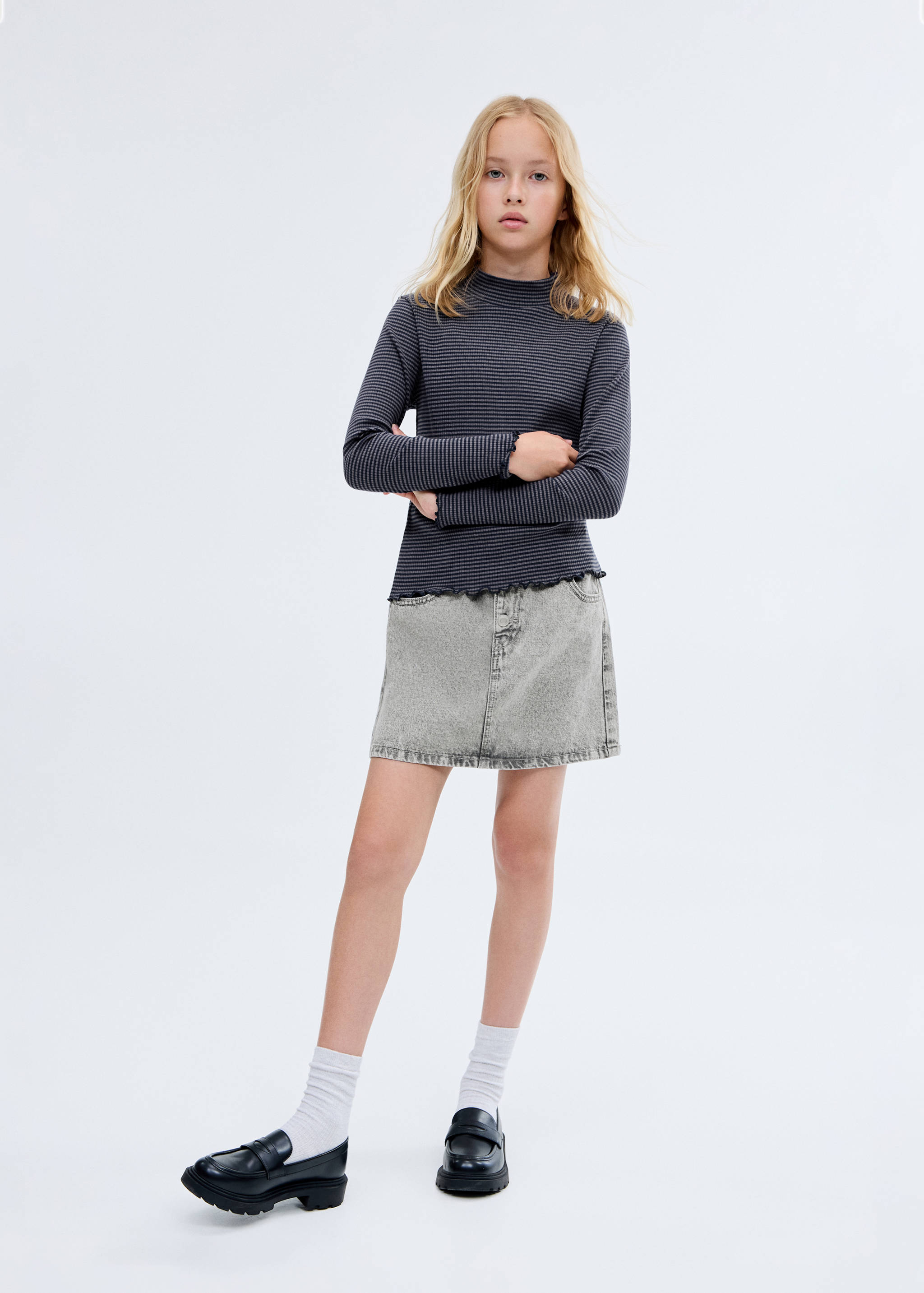 Paperbag farmerszoknya - Általános sík