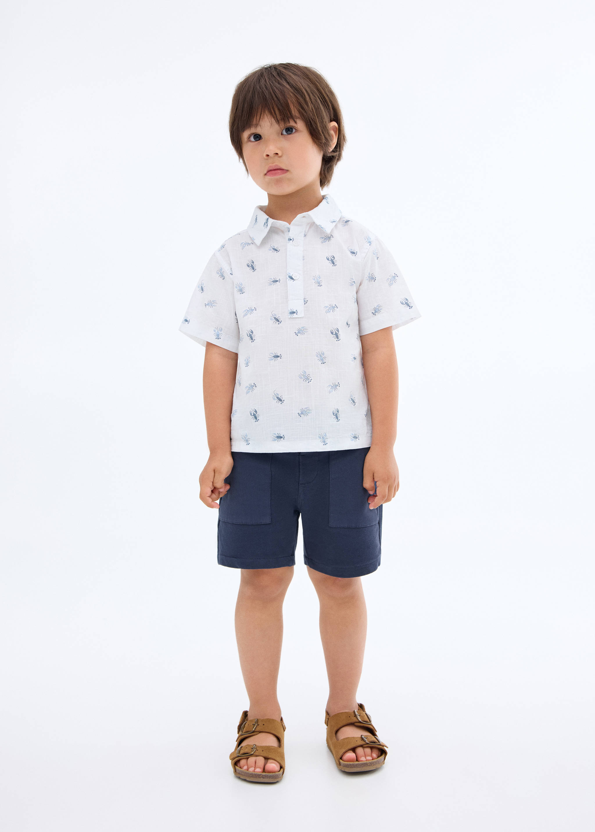 Cotton Bermuda shorts - General plane