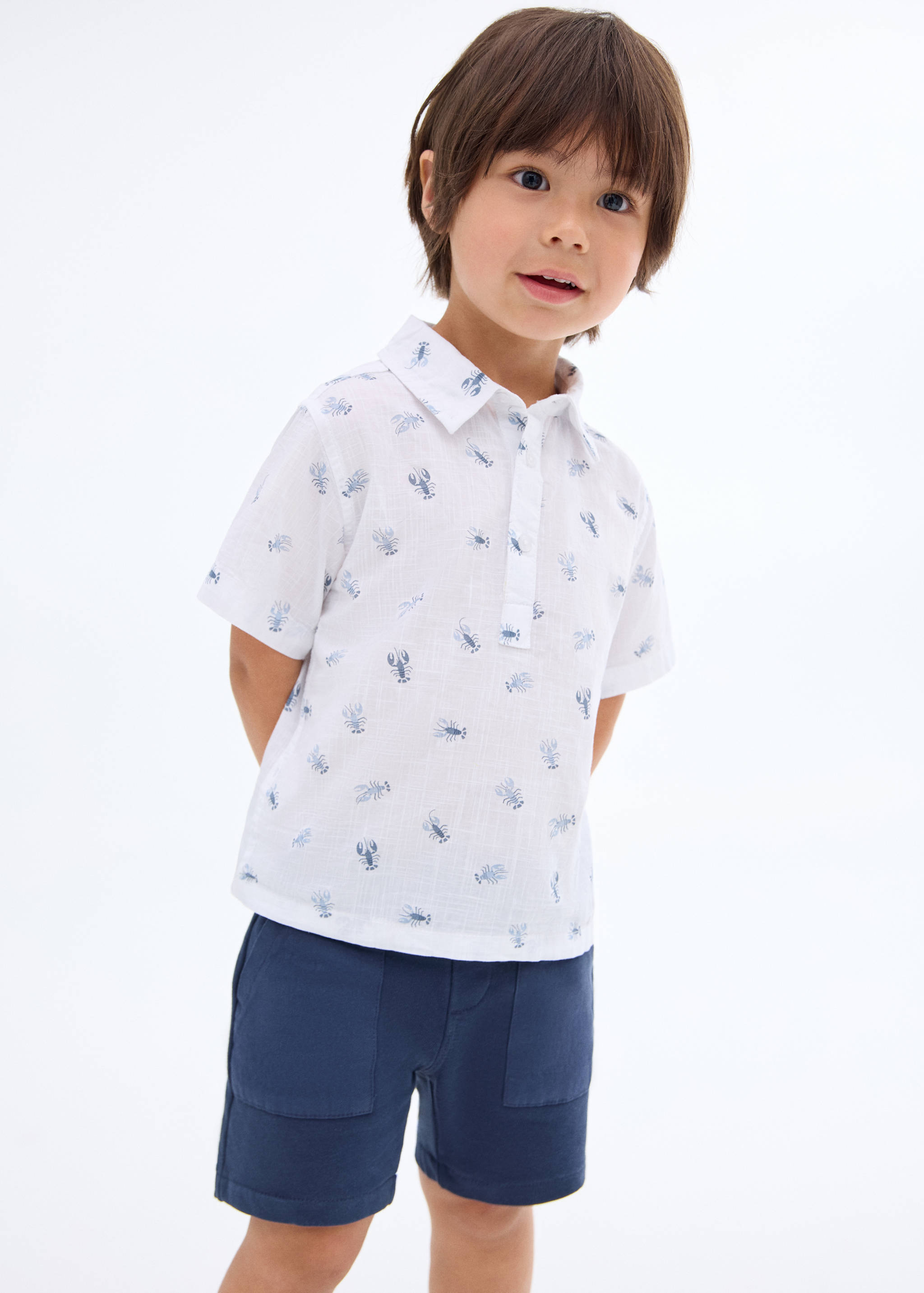 Cotton Bermuda shorts - Medium plane