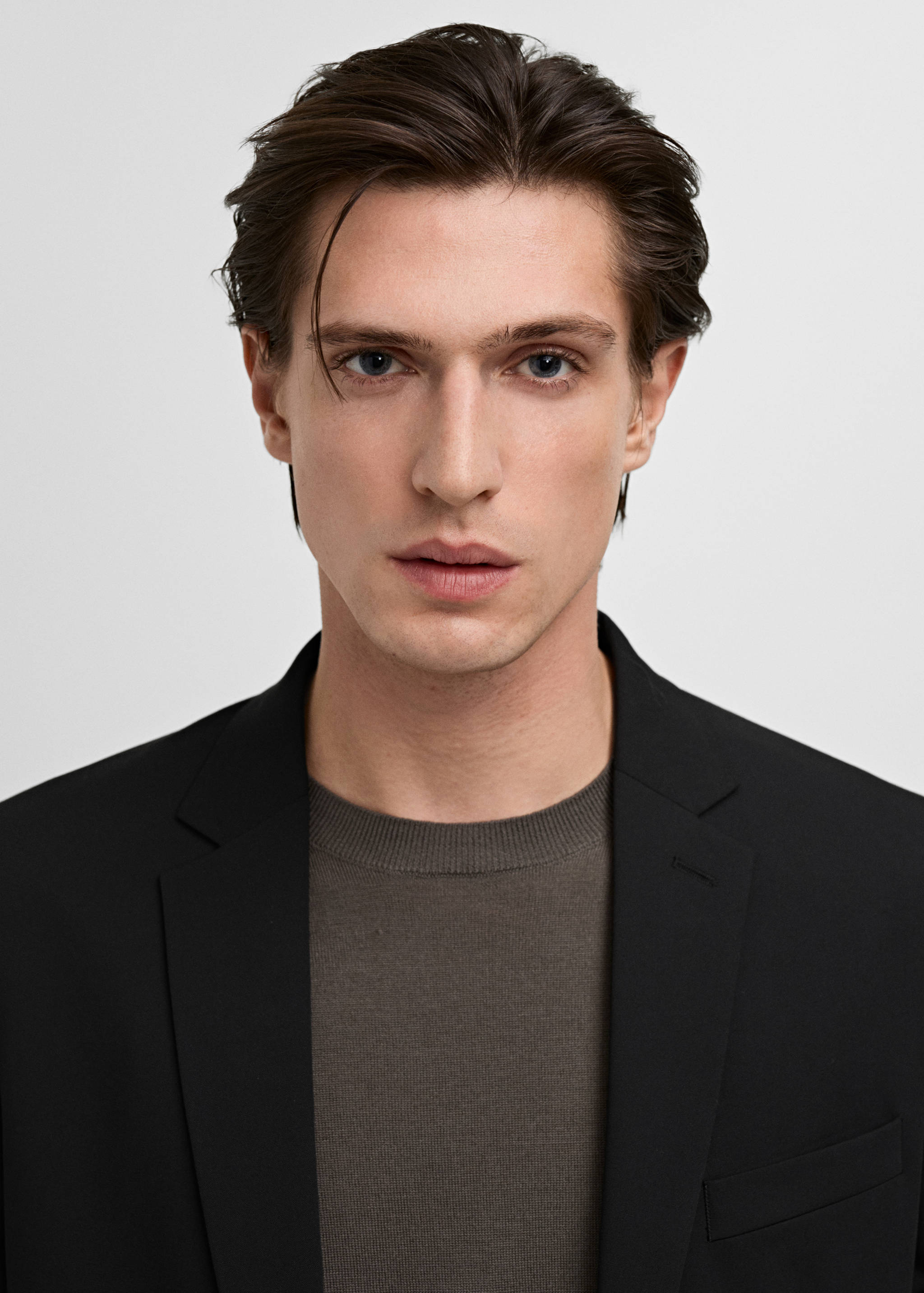 Super slim-fit suit jacket in stretch fabric - Details of the article 1