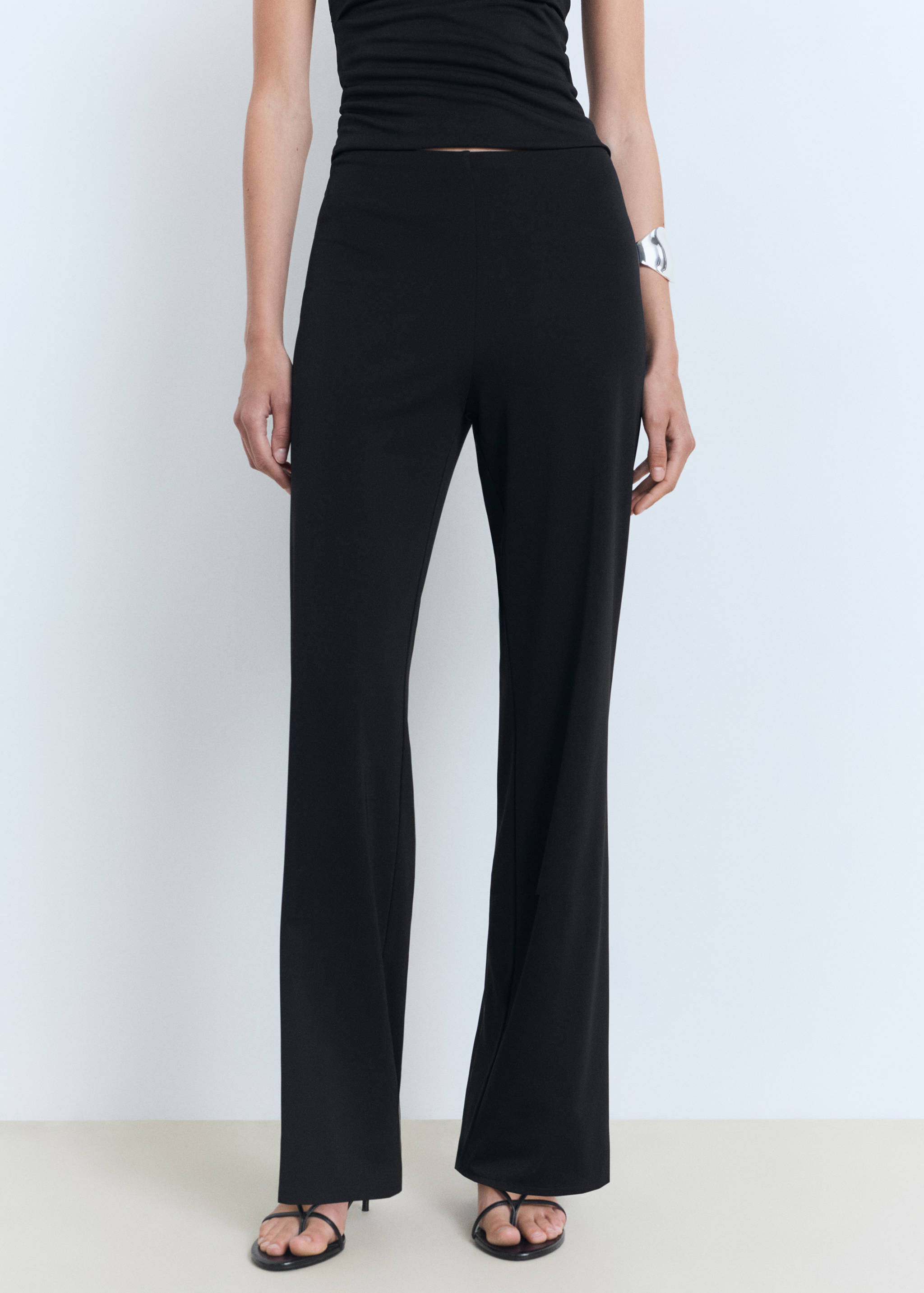 Straight mid-rise pants - Medium plane
