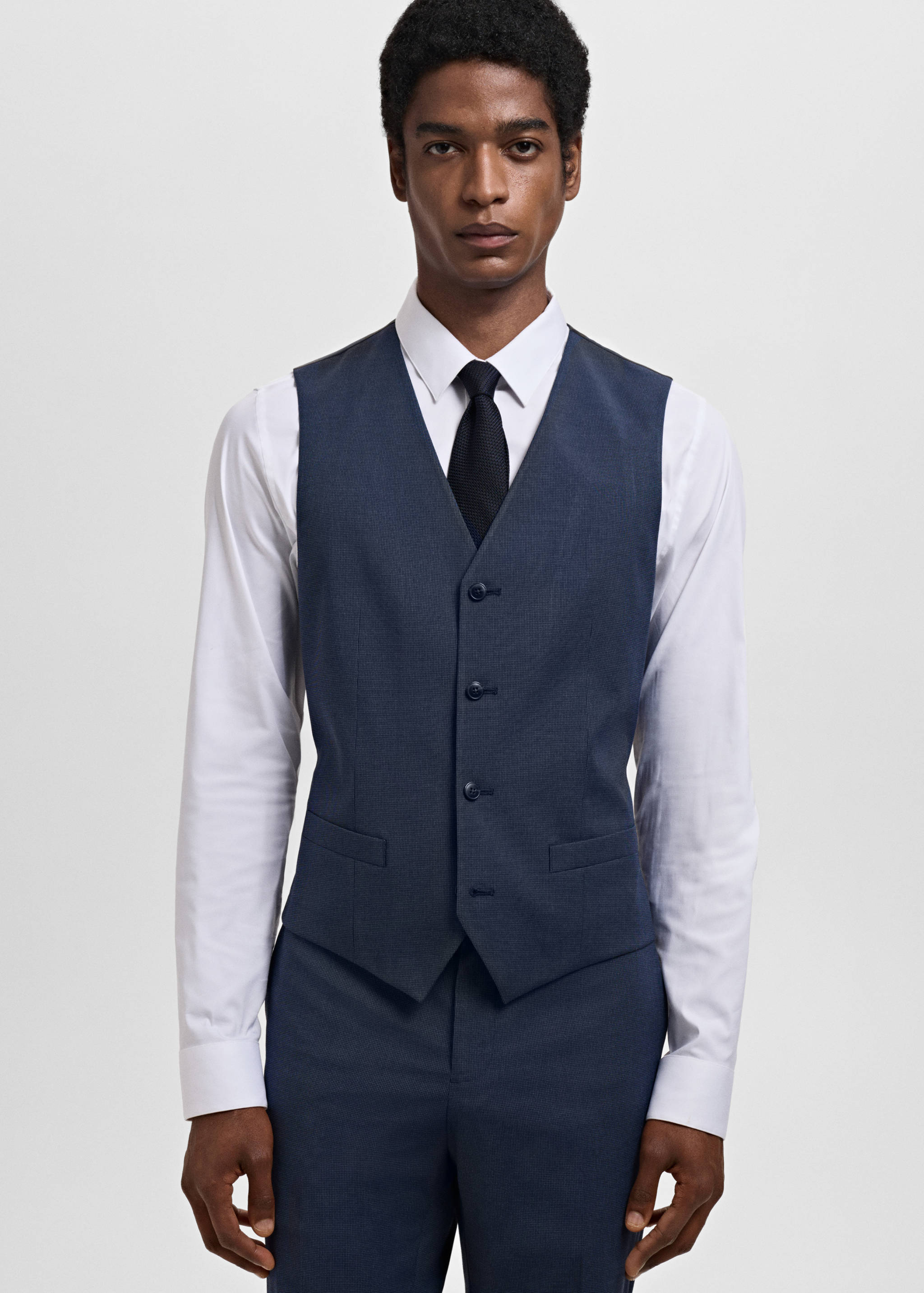 Gilet costume París super slim-fit - Plan moyen