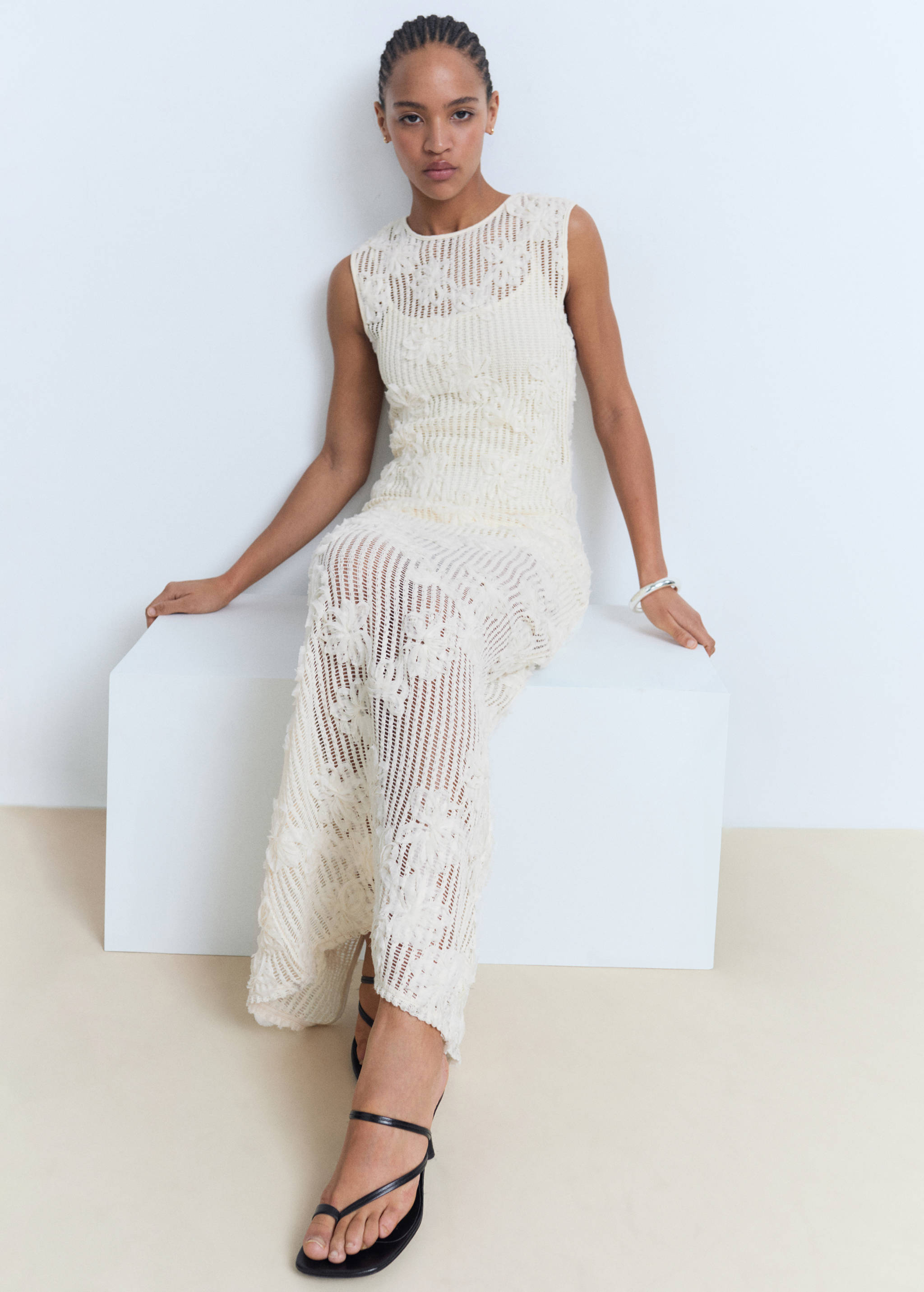 Cvjetna heklana haljina - Detalji artikla 2