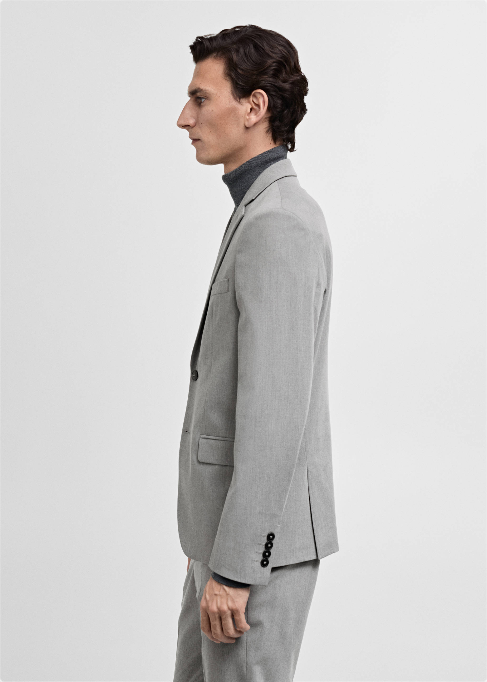 Super slim-fit suit jacket in stretch fabric - Details of the article 6