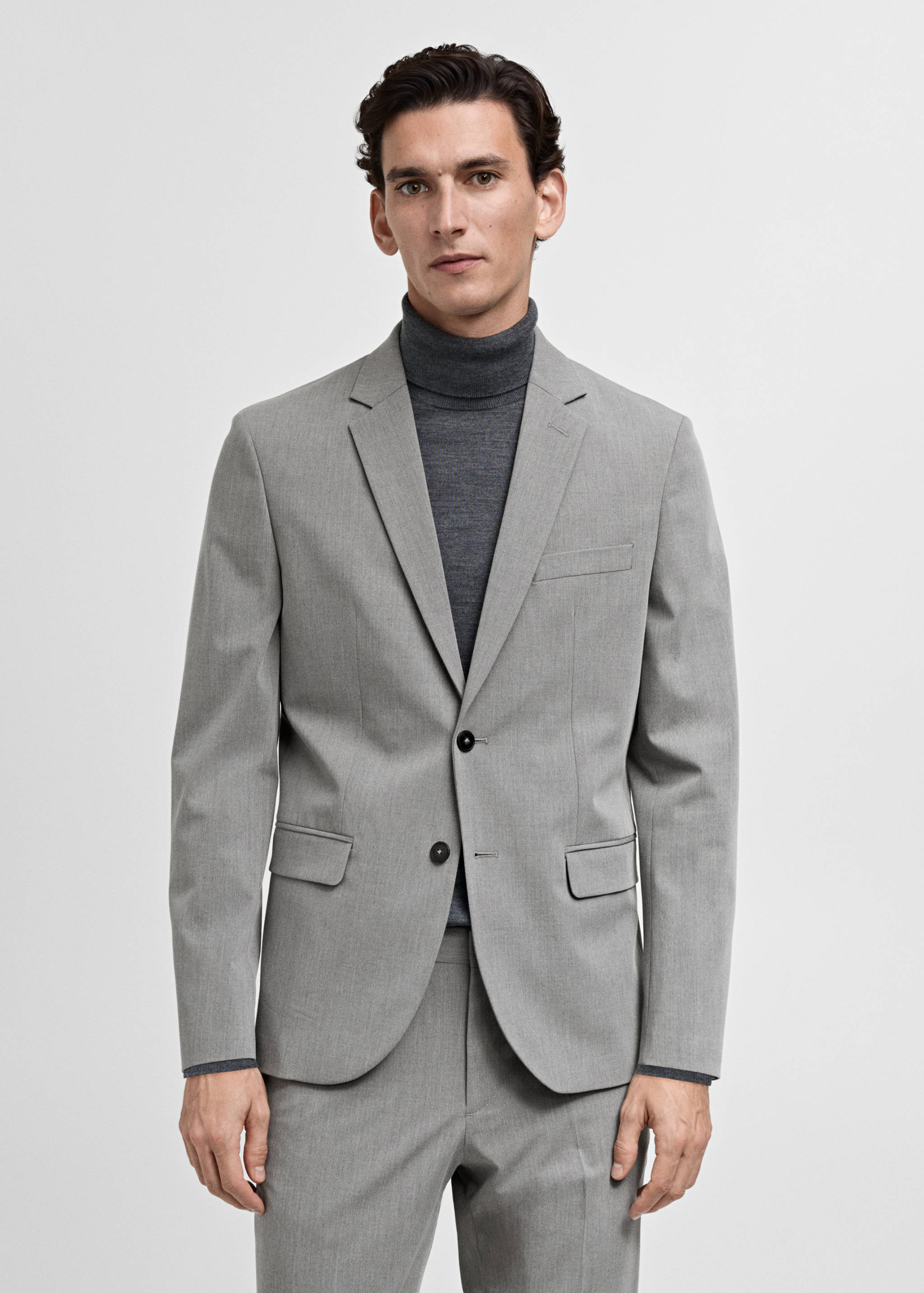 Super slim-fit suit jacket in stretch fabric - Details of the article 2