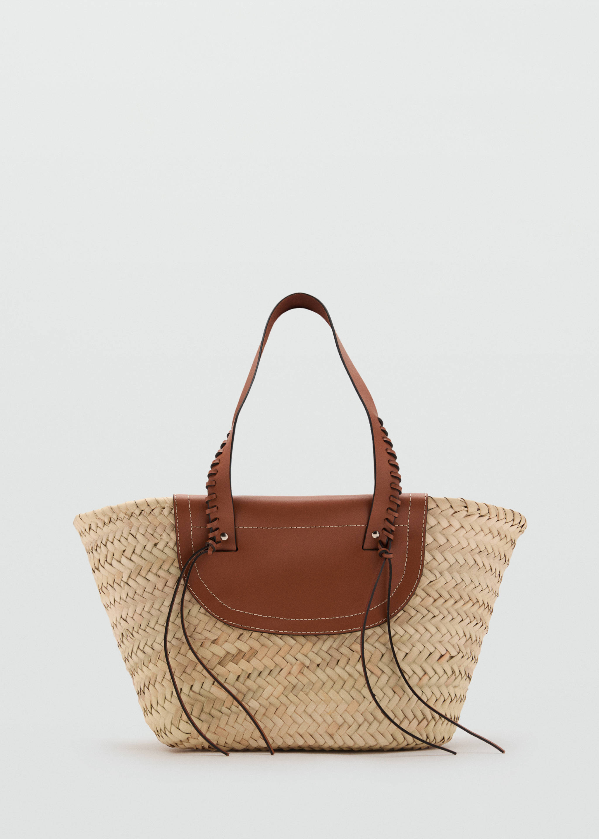 Kabelka stylu košík z přírodního vlákna střední velikost - Zboží bez modelu