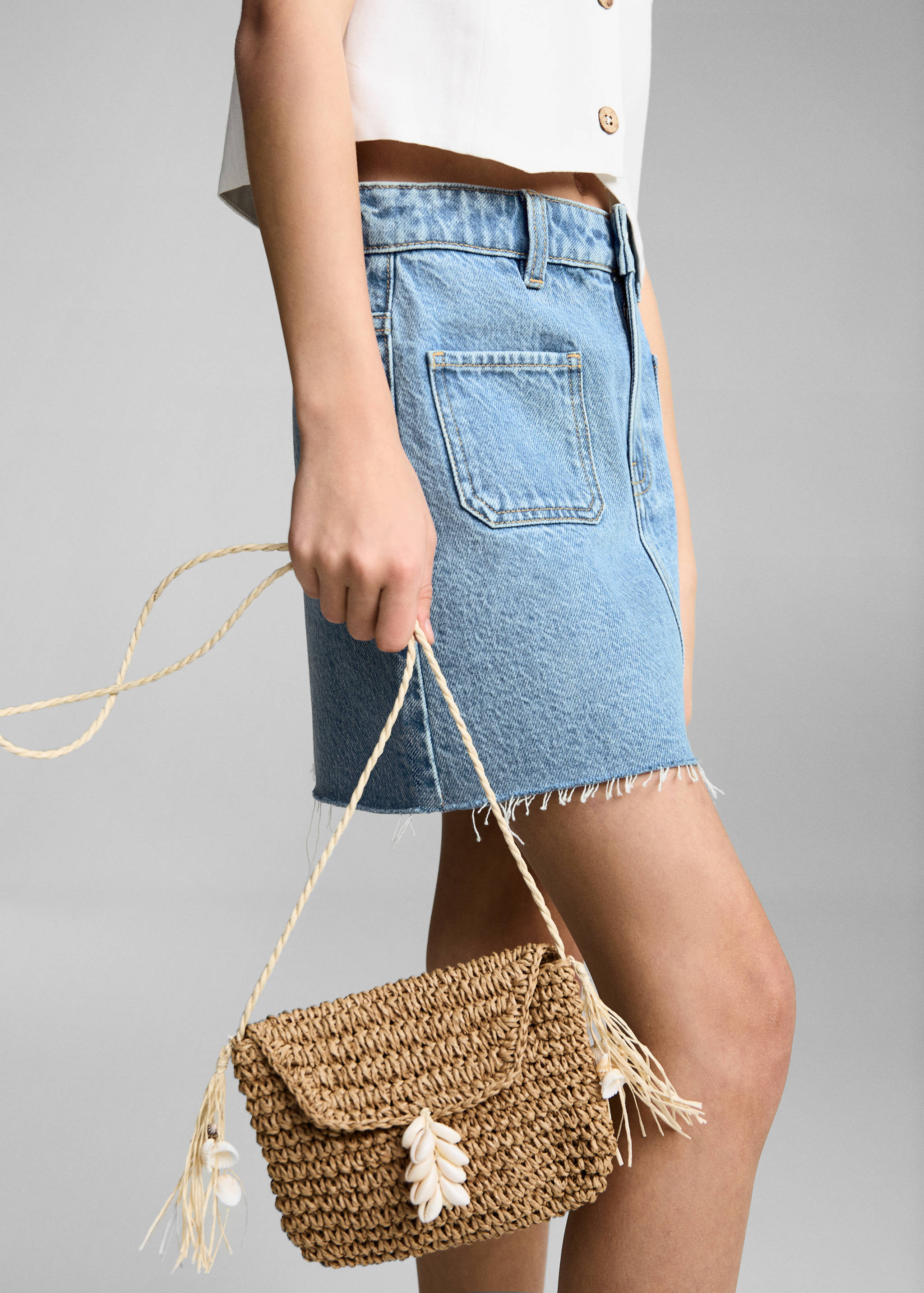 Denim short skirt - Details of the article 6