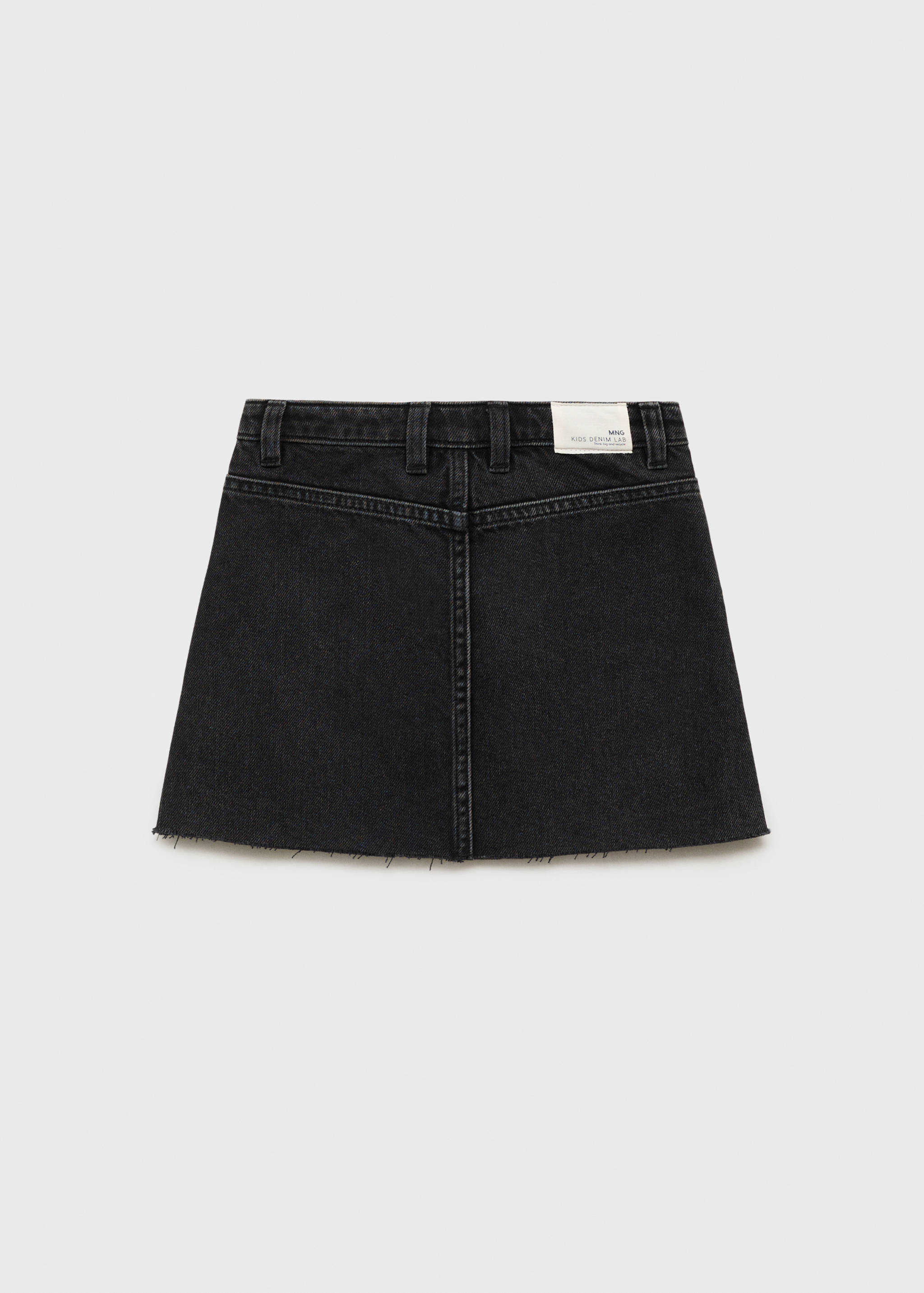 Denim short skirt - Reverse of the article