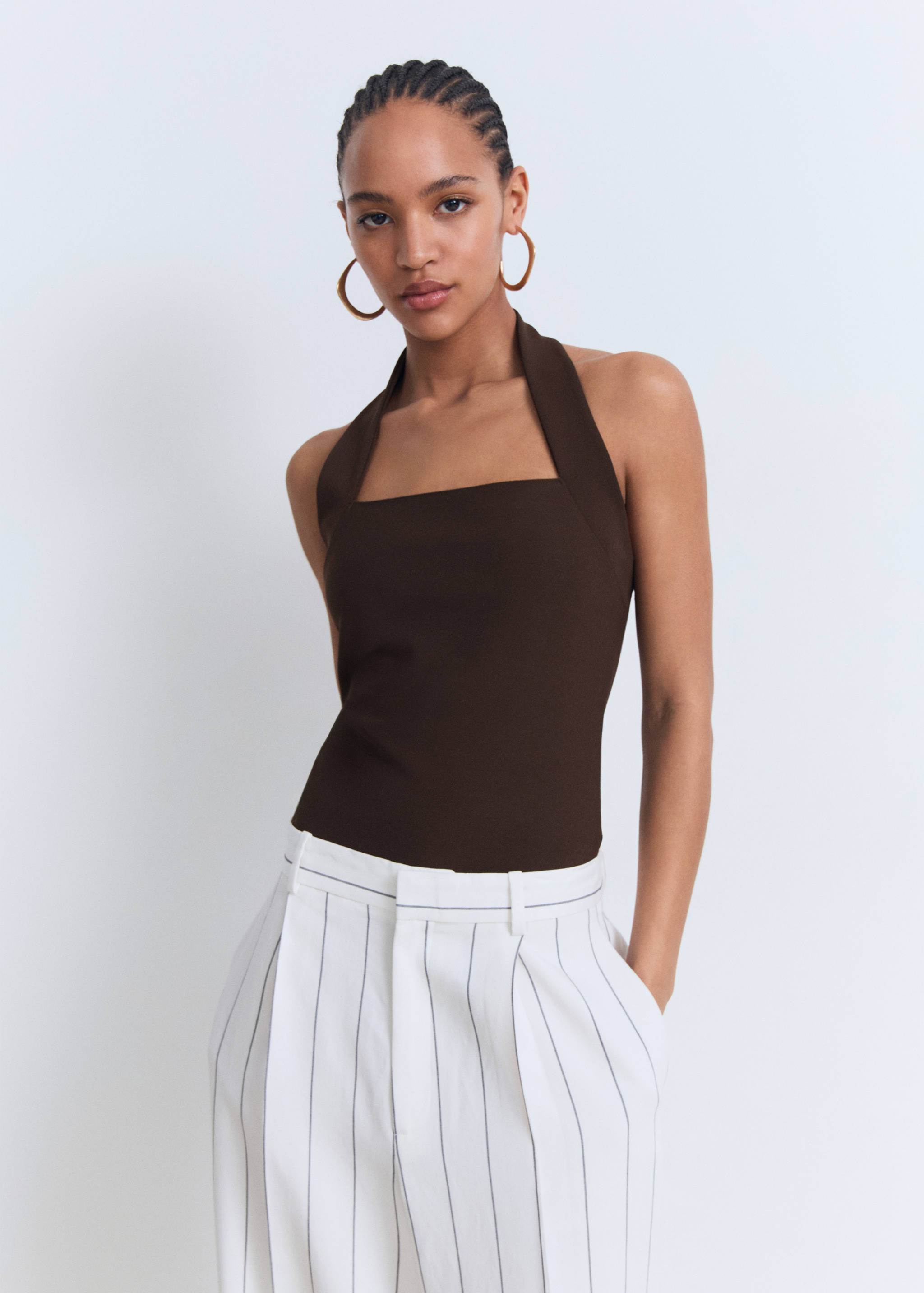Halter-neck top - Medium plane