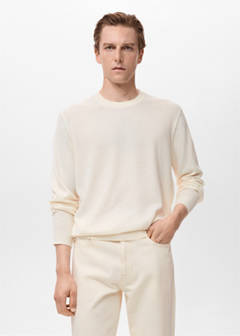 Fine-knit sweater — Ivory White 1