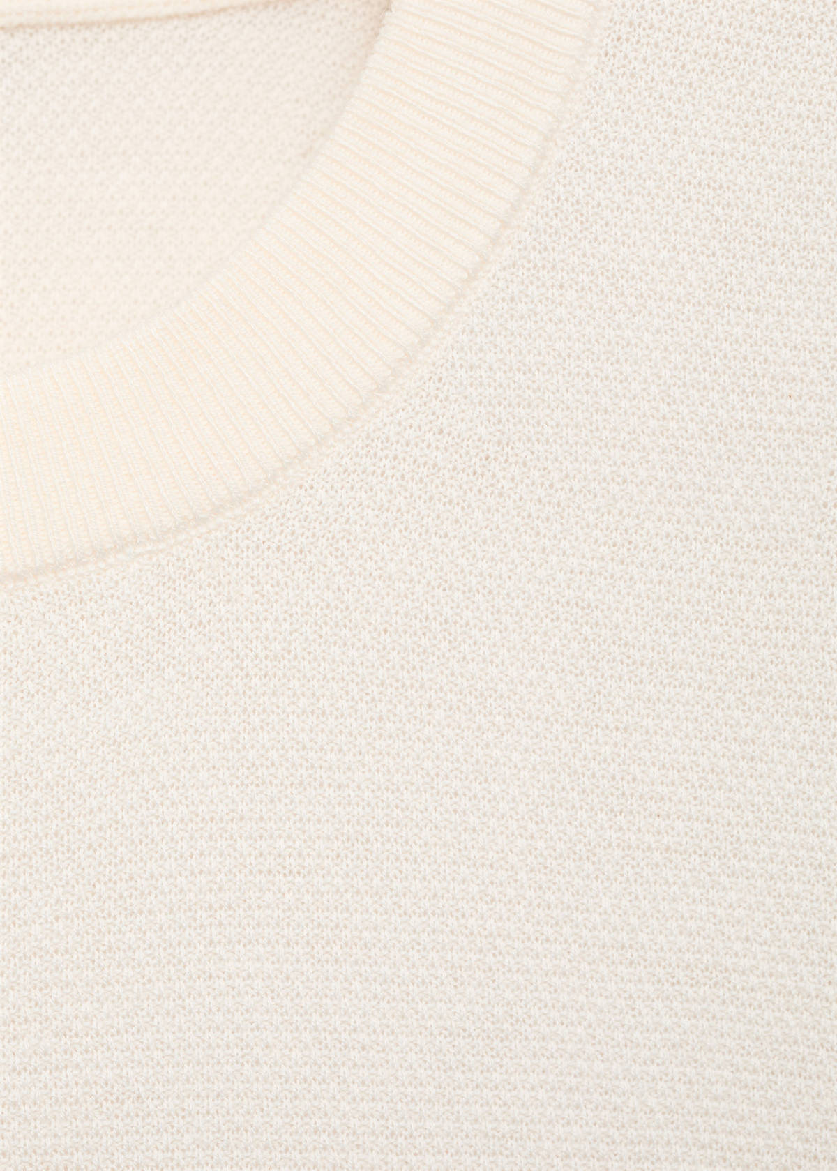 Fine-knit sweater — Ivory White