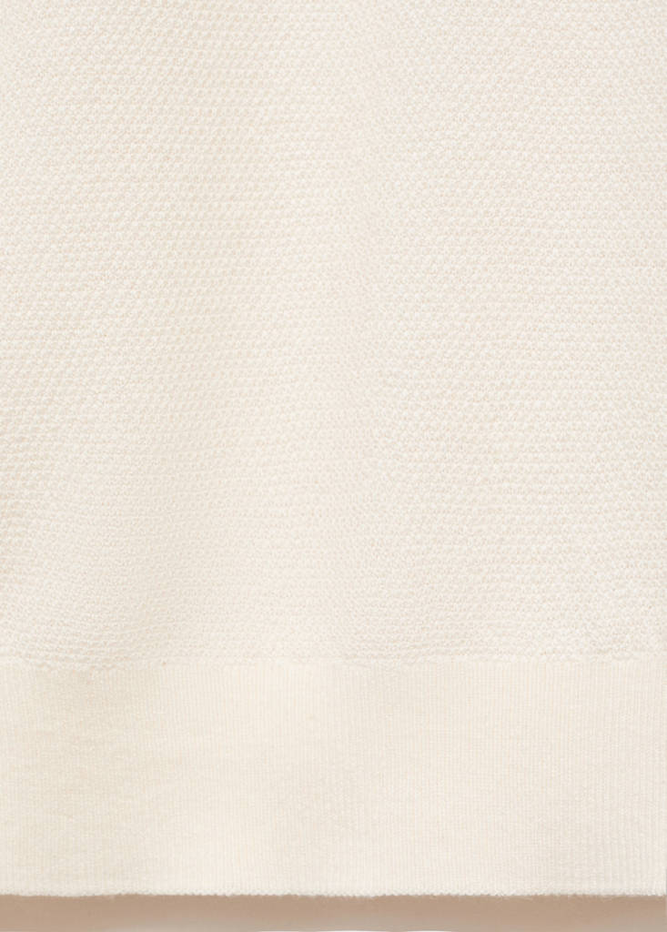 Fine-knit sweater — Ivory White