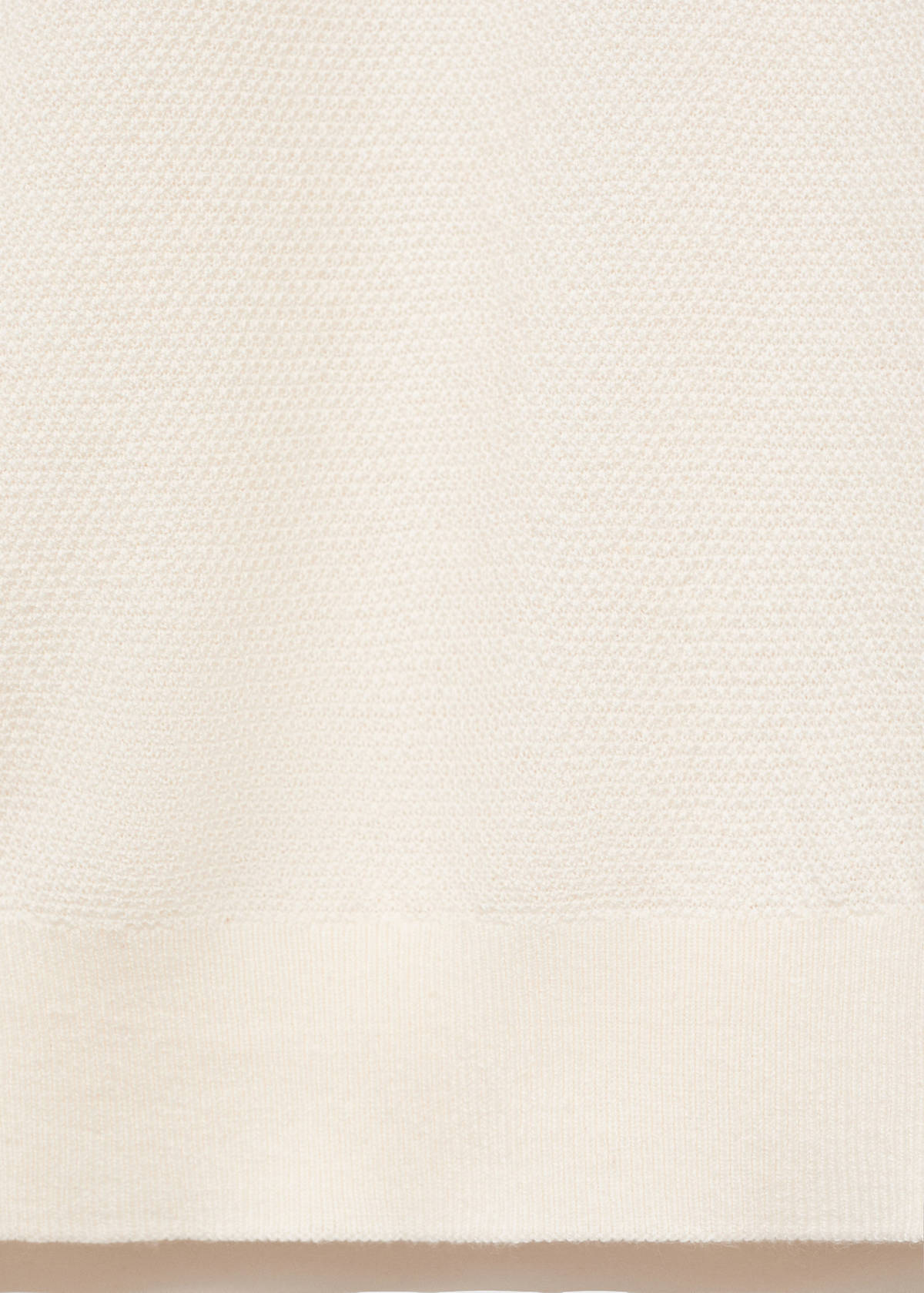 Fine-knit sweater — Ivory White