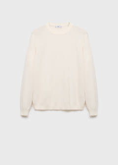 Fine-knit sweater — Ivory White 6