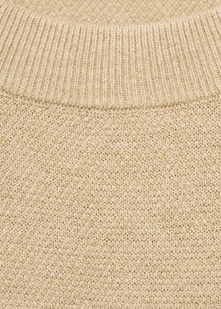 Fine-knit sweater — Beige