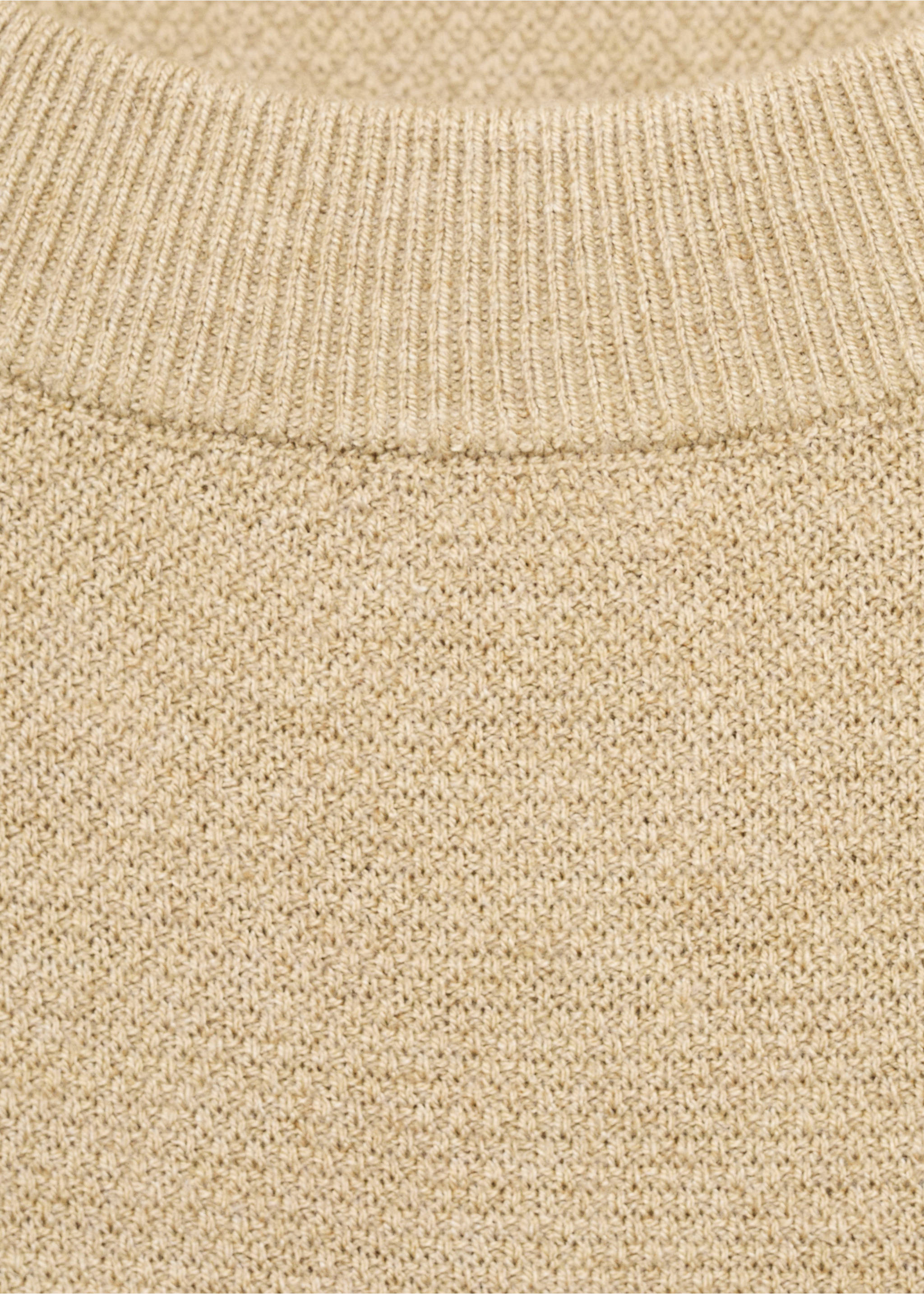 Jersey punto fino - Detalle del artículo 8, Beige. Ref: 17091244-00.