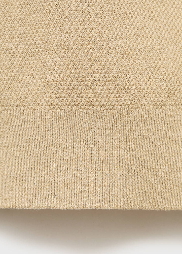 Fine-knit sweater — Beige