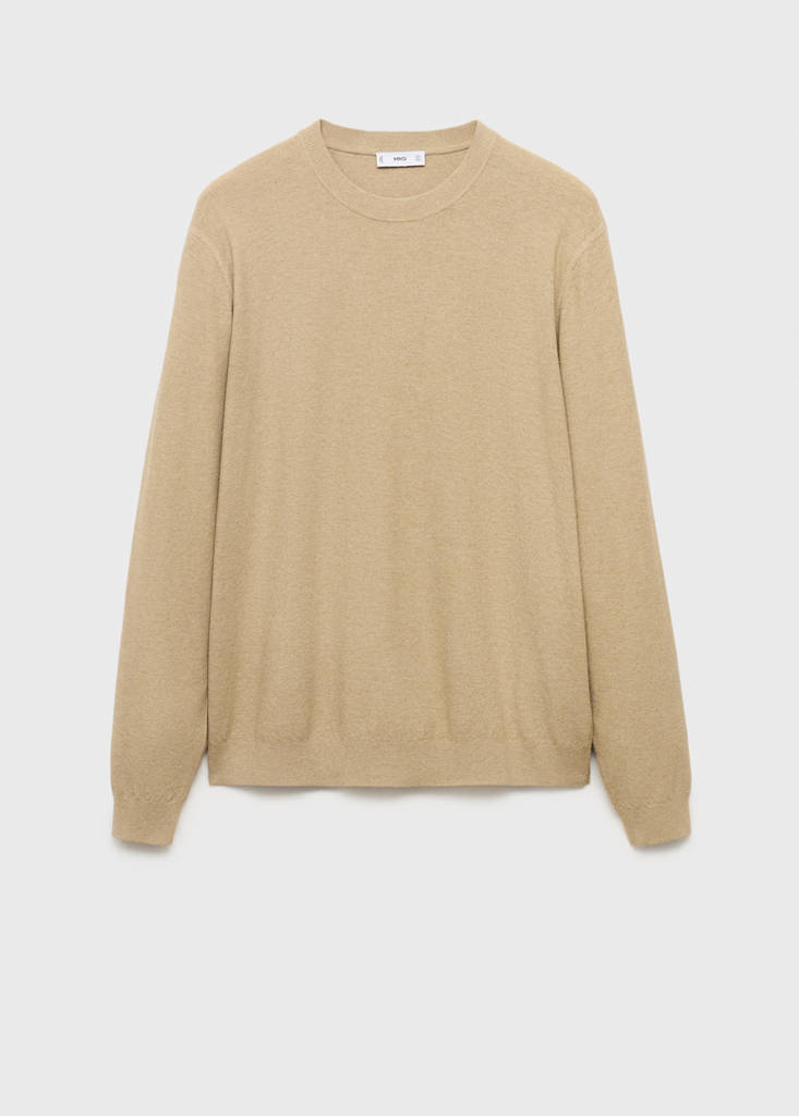 Fine-knit sweater — Beige