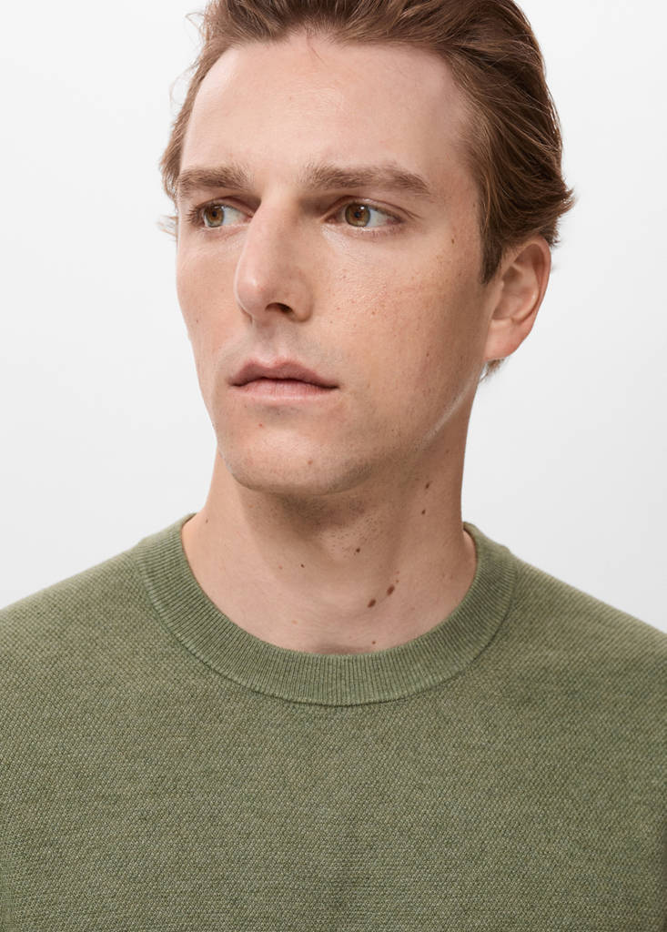 Fine-knit sweater — Green