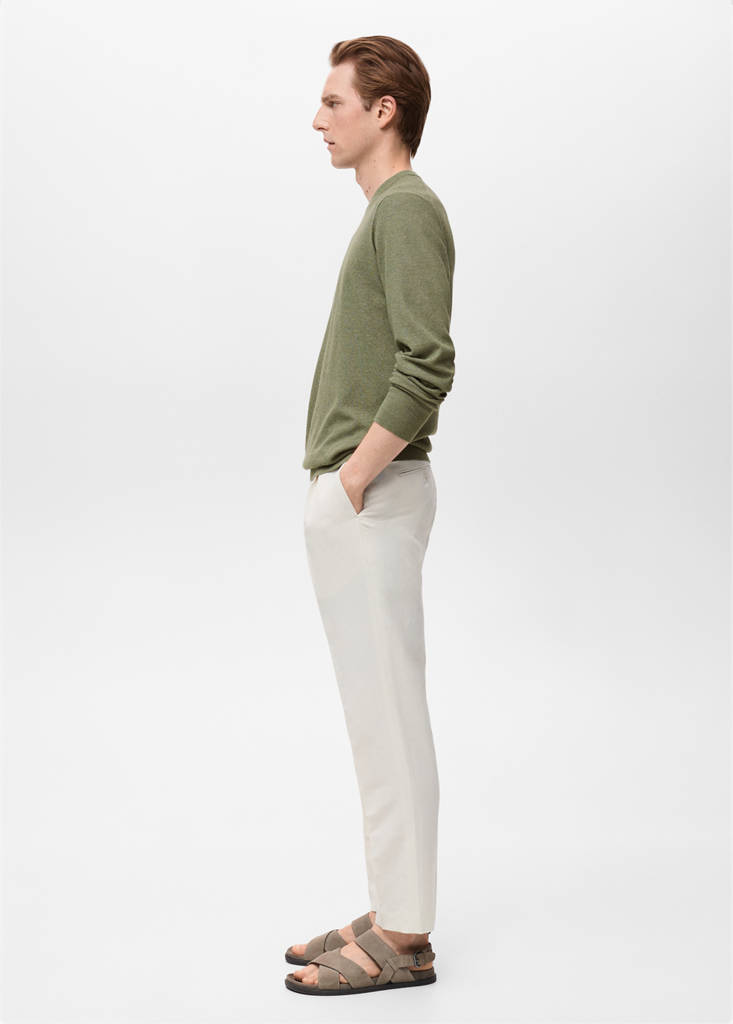 Fine-knit sweater — Green