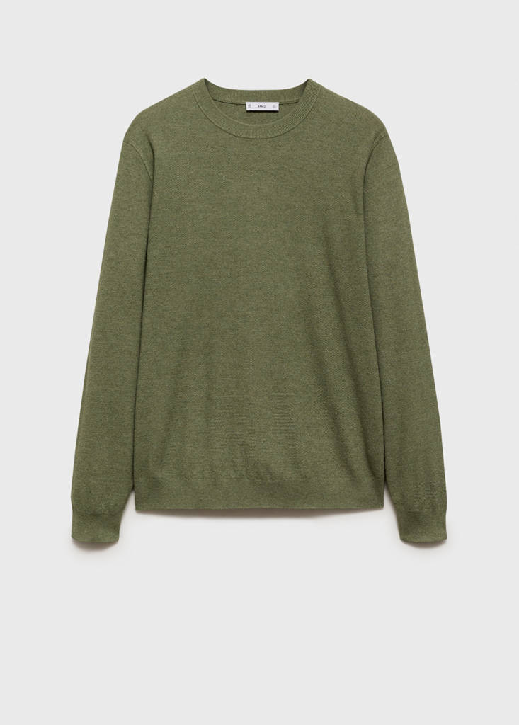 Fine-knit sweater — Green