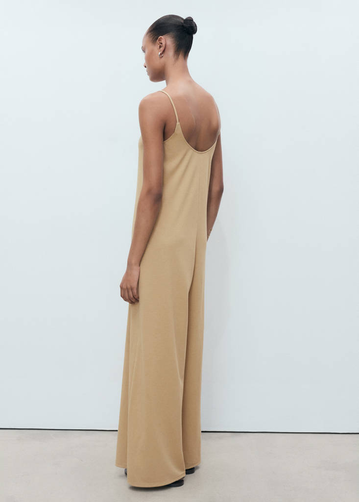 Shift long jumpsuit — Medium Brown