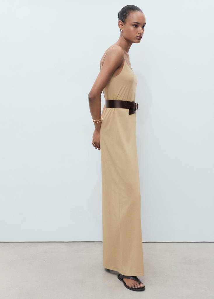 Shift long jumpsuit — Medium Brown