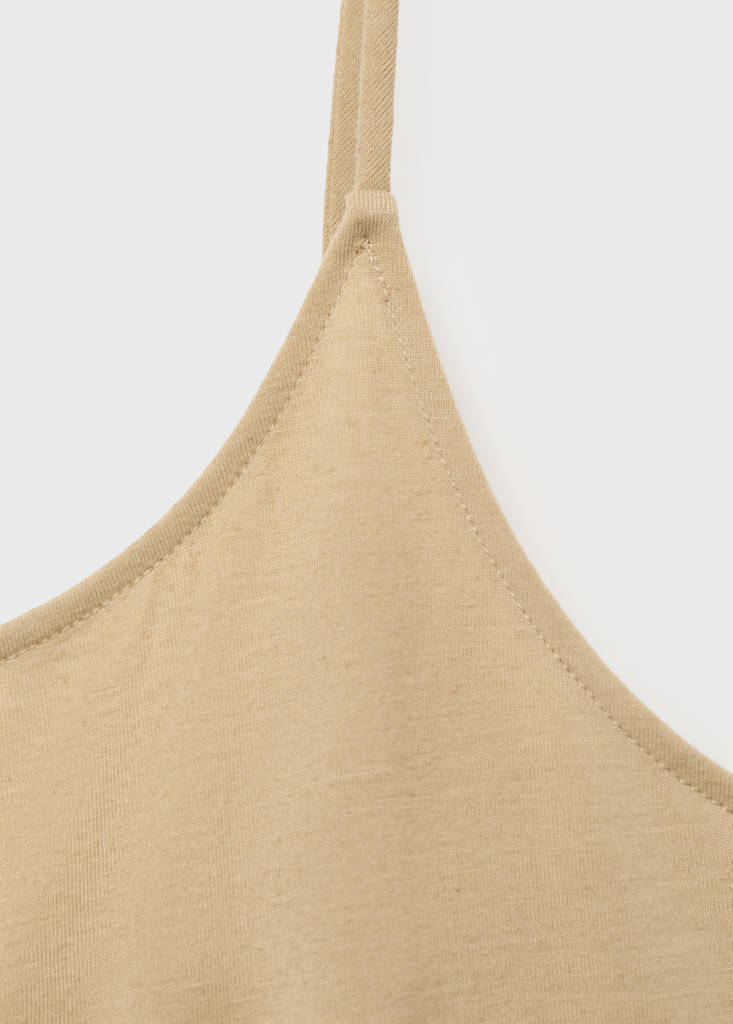 Shift long jumpsuit — Medium Brown