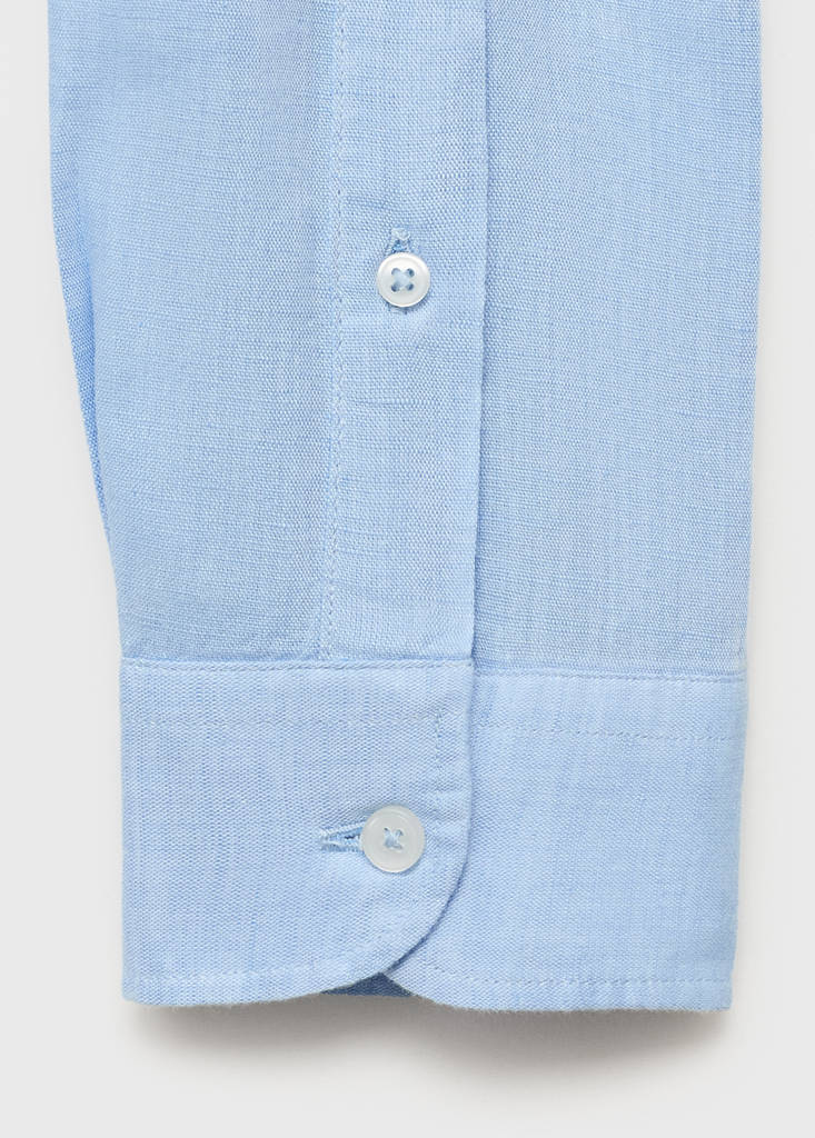 Pocket linen shirt — Sky Blue