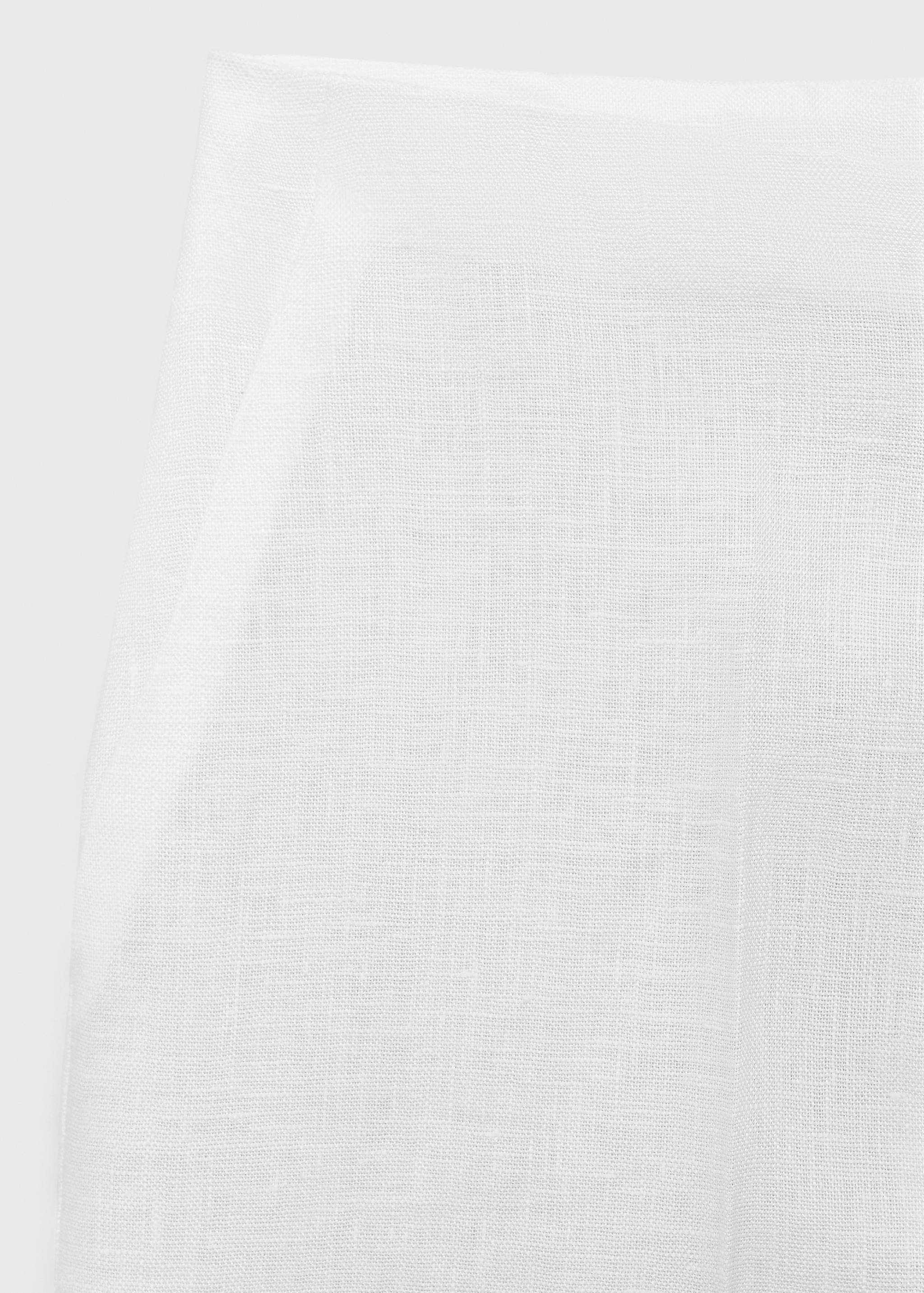 Linen straight-fit mid-rise shorts - Details of the article 8