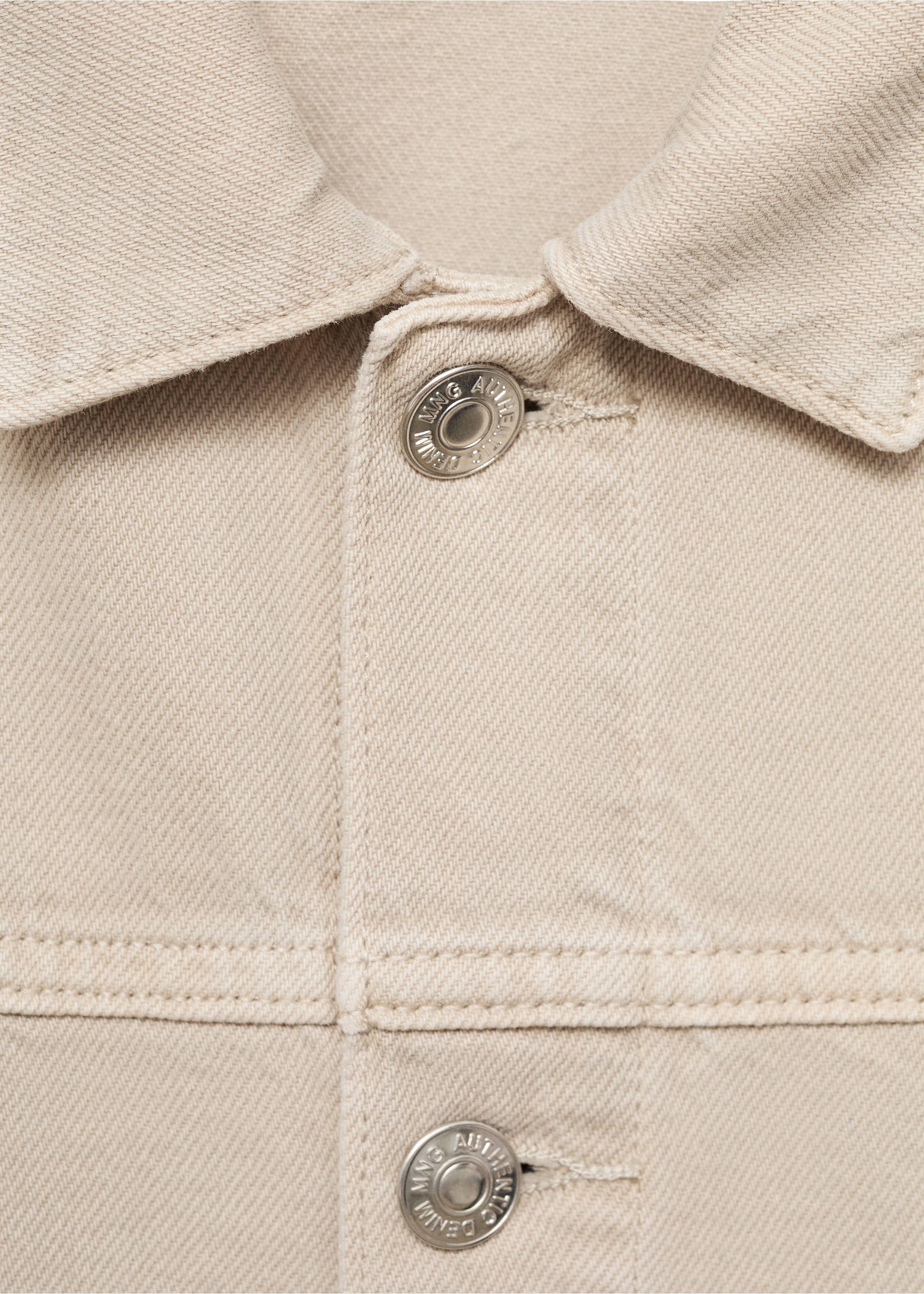 Sobrecamisa vaquera bolsillos - Detalle del artículo 8, Beige. Ref: 17091249-00.